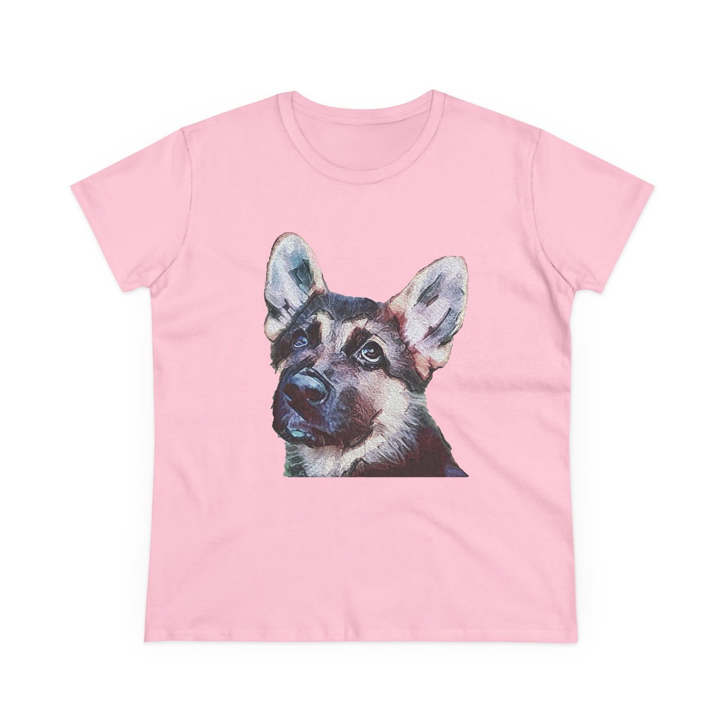 German Shepherd 'Sly' Women's Midweight Cotton Tee