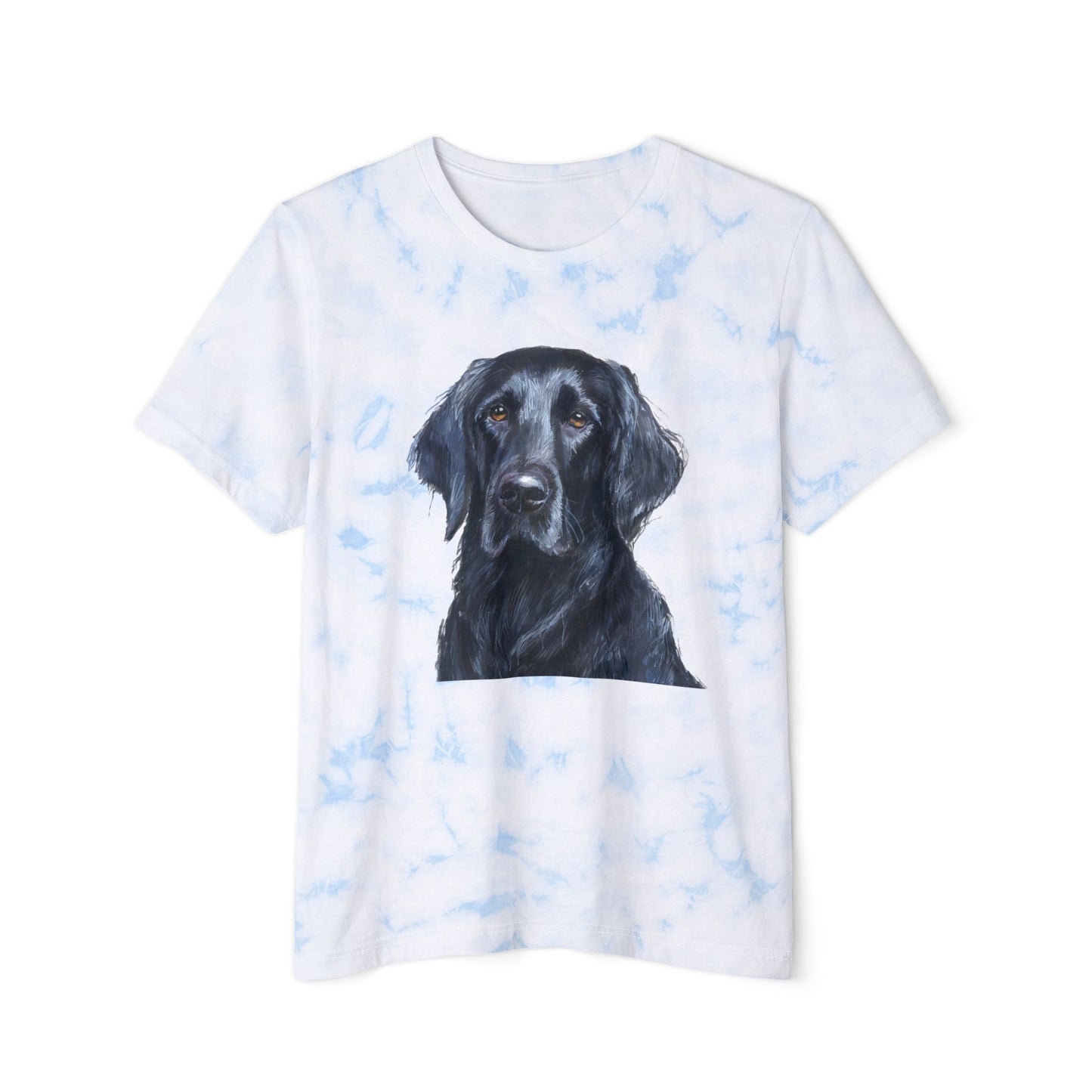 Flat-Coated Retriever Fashion Tie-Dyed T-Shirt
