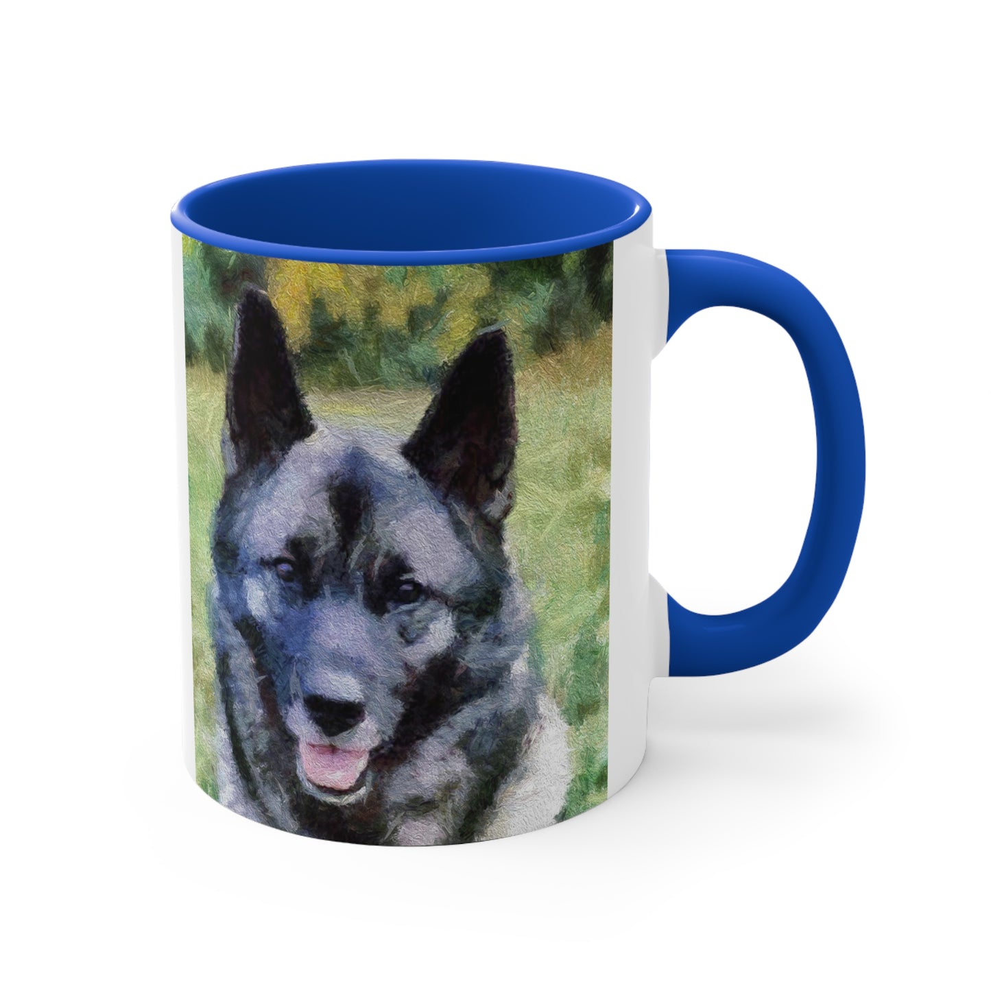Norwegian Elkhound Accent Coffee Mug, 11oz