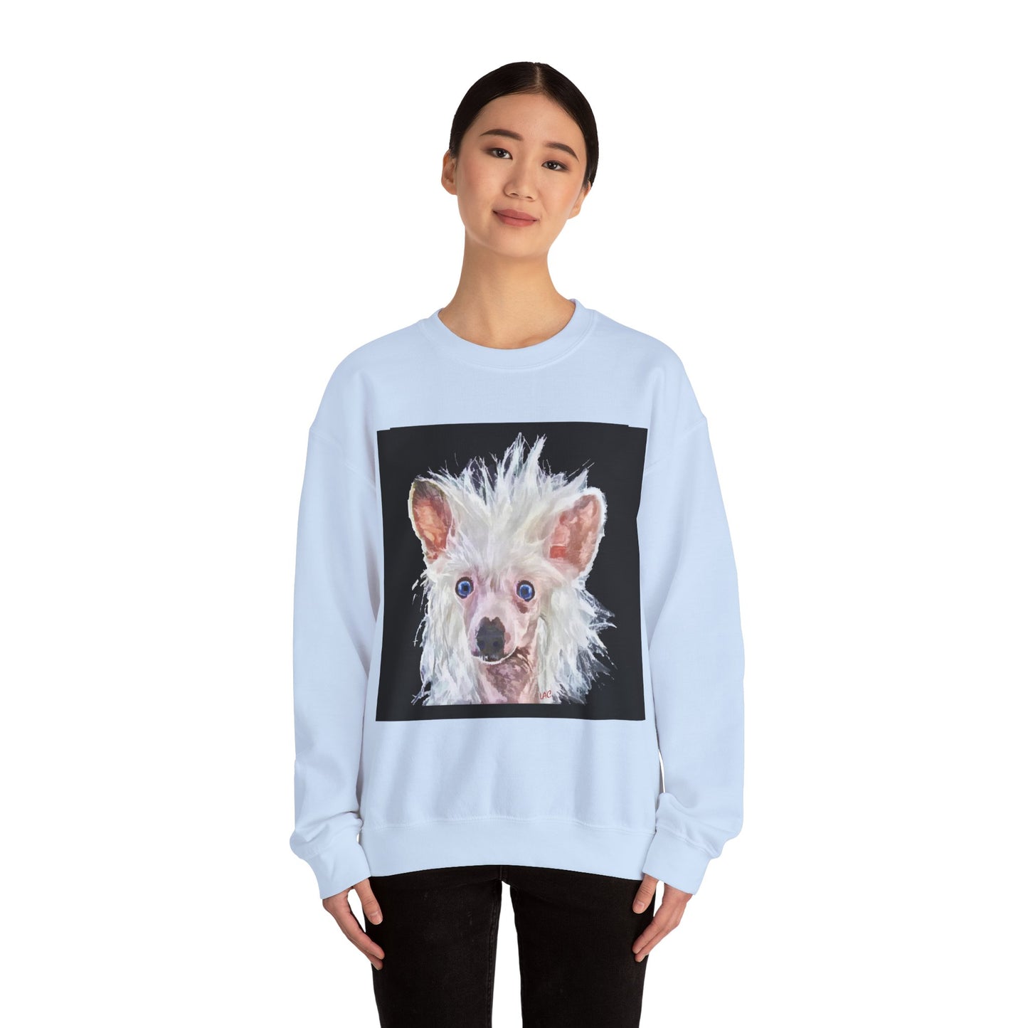 Chinese Crested Unisex 50/50 Crewneck Sweatshirt