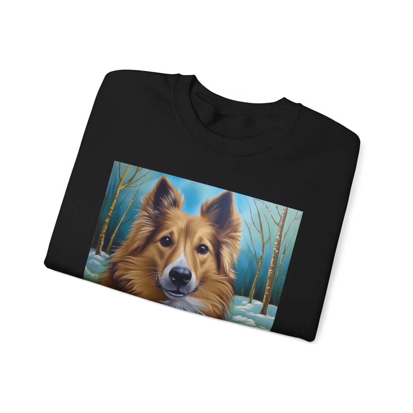 Icelandic Sheepdog #2 Unisex 50/50 Crewneck Sweatshirt
