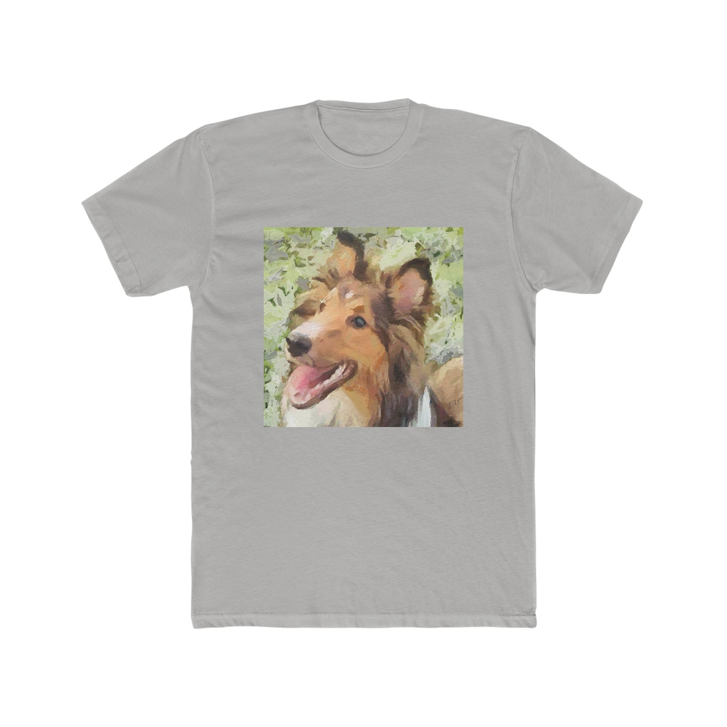 Sheltie 'May' - -- Men's Fitted Cotton Crew Tee