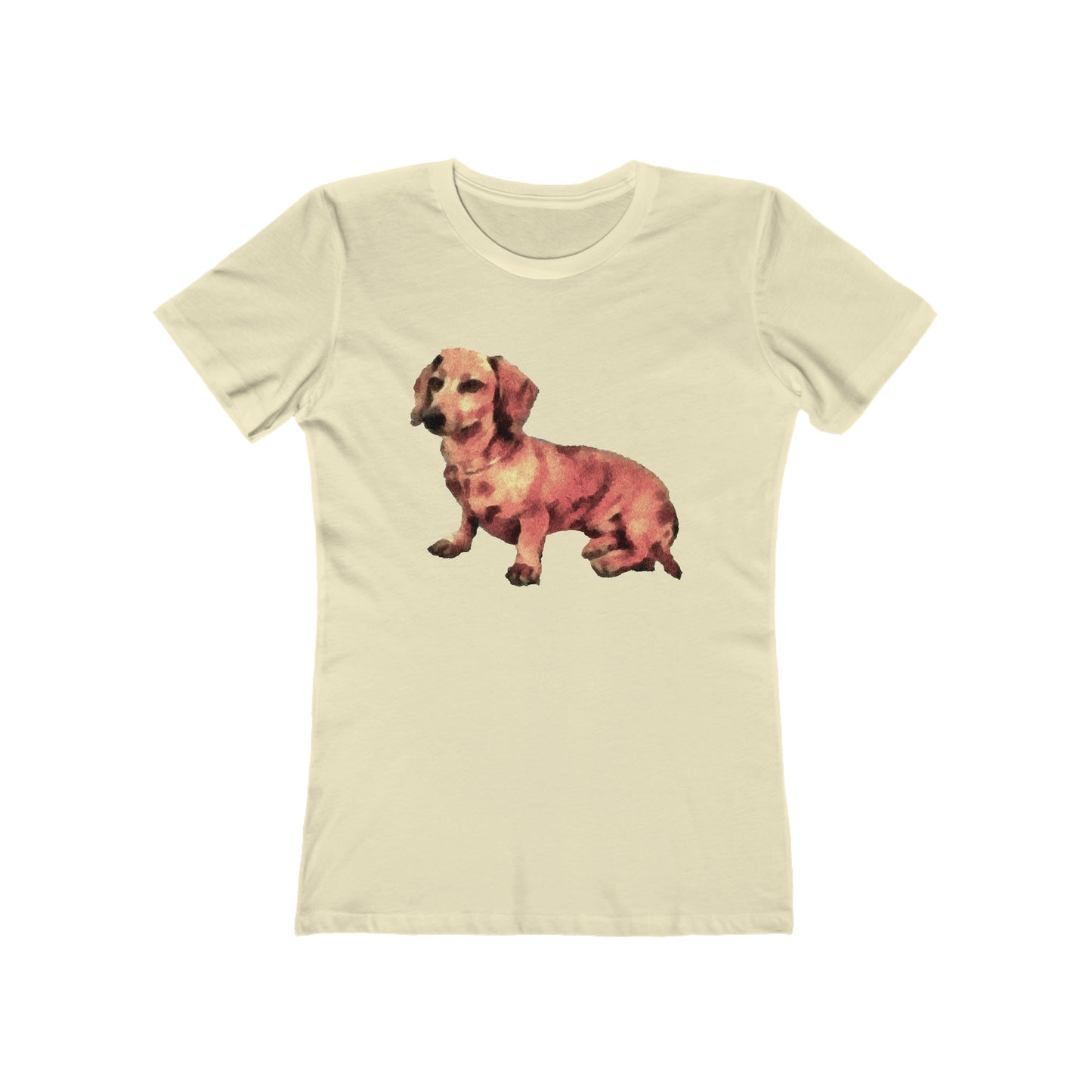 Dachshund 'Simone' Women's Slim Fit Ringspun Cotton T-Shirt