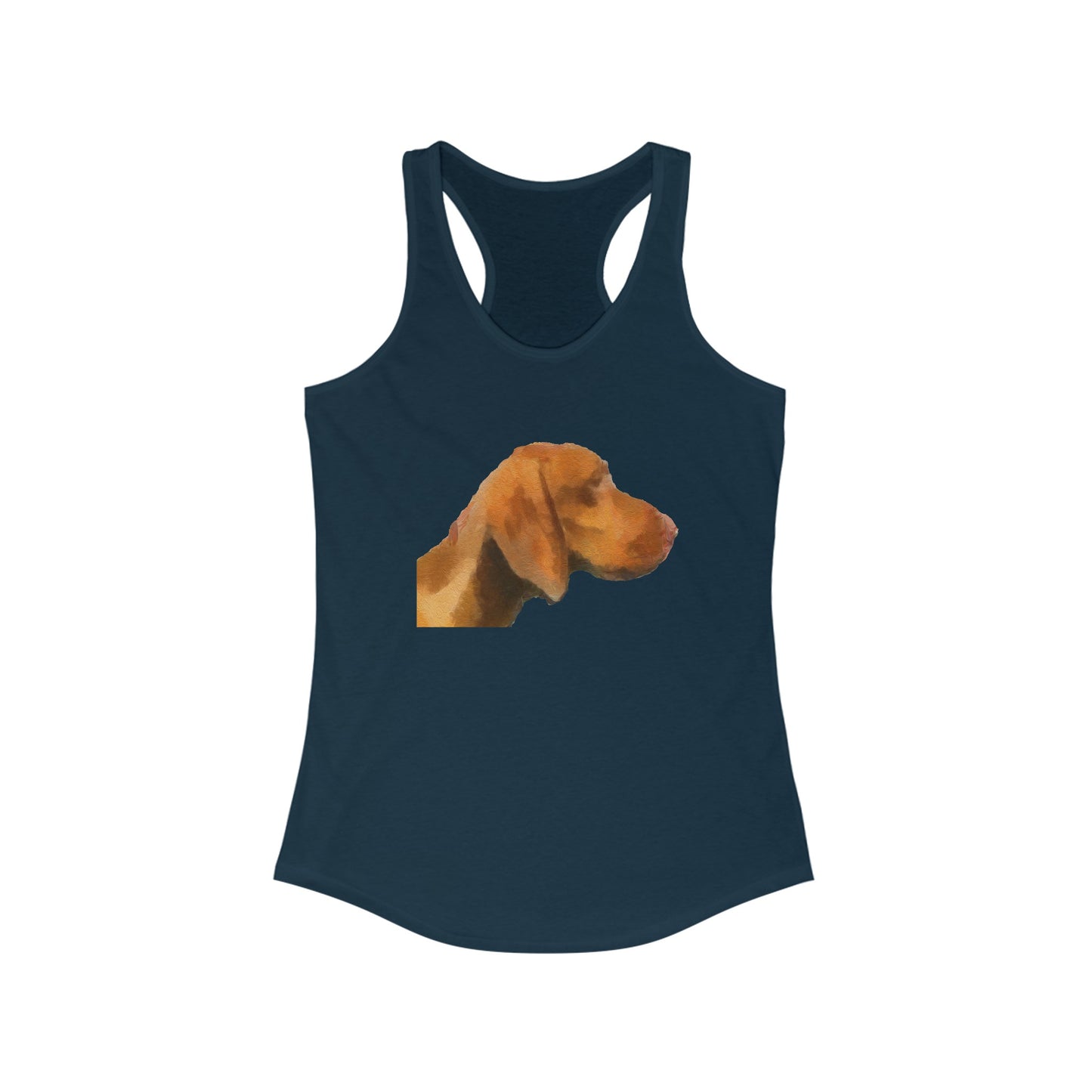 Vizsla 'Bela' Women's Racerback Tank in Rust-Red