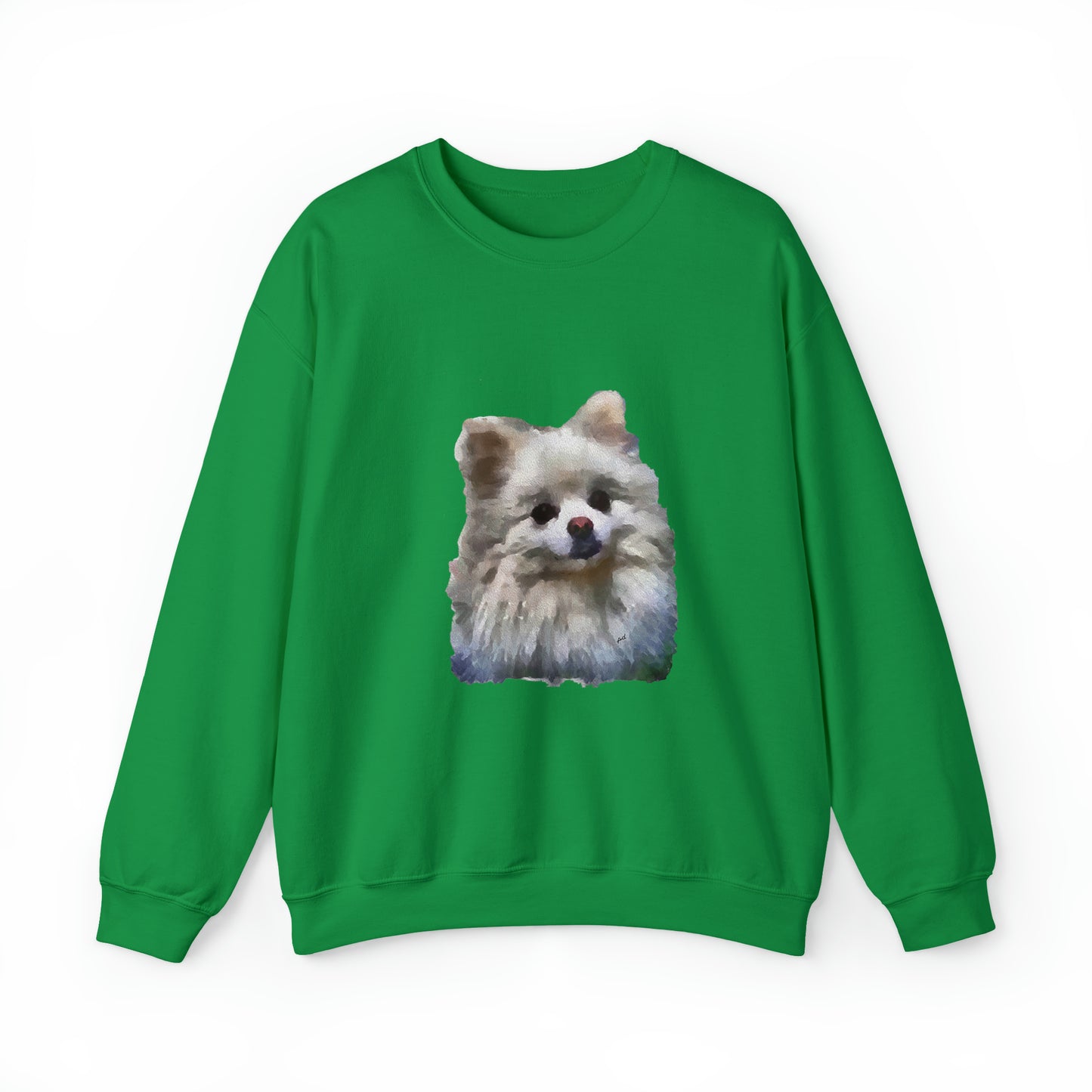 Pomeranian 'Snowball' Unisex 50/50 Crewneck Sweatshirt