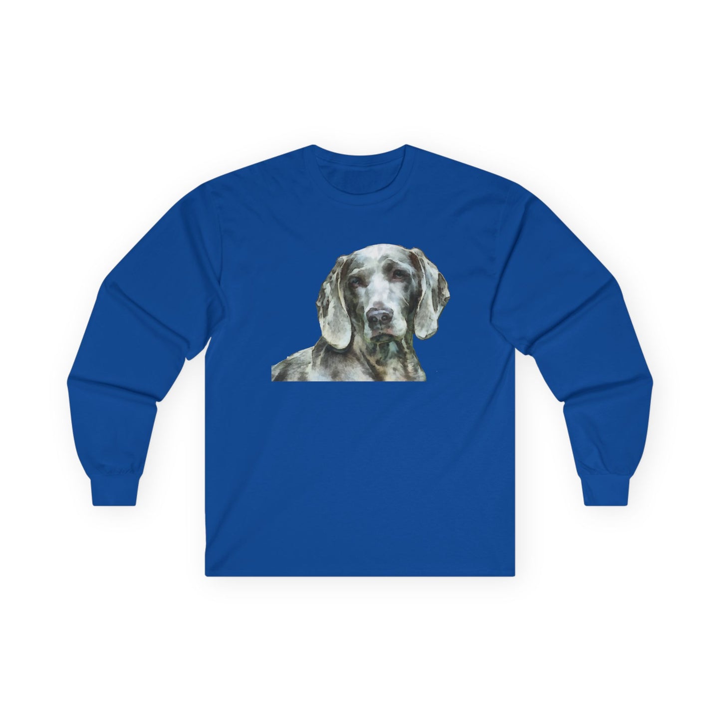 Weimaraner 'Greyson' Unisex Cotton Long Sleeve Tee