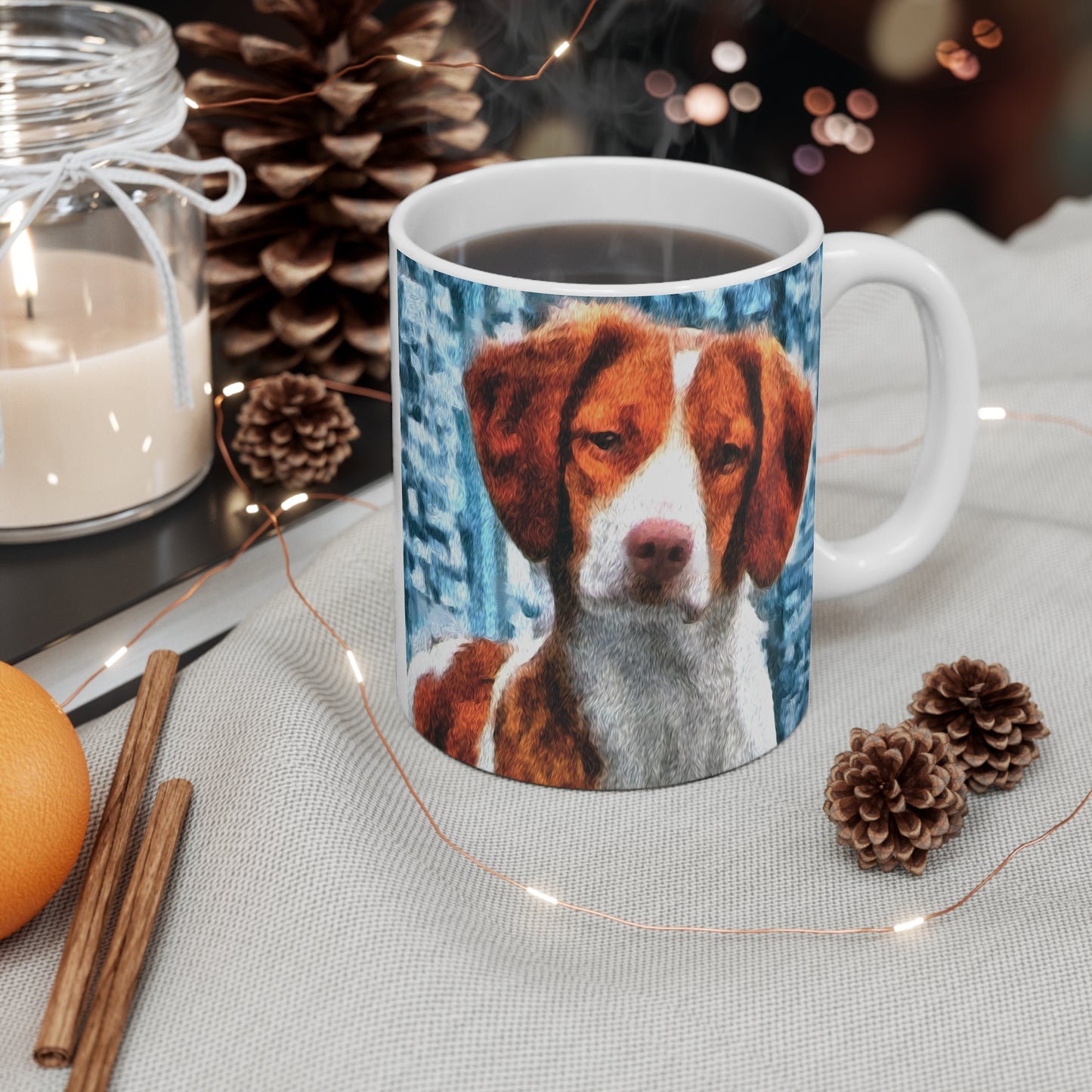 Brittany Spaniel 'Gunner' Ceramic Mug 11oz