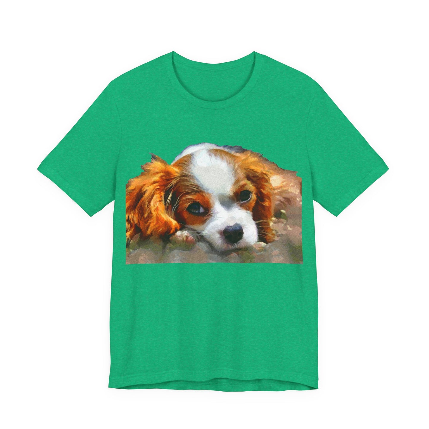 King Charles Spaniel 'Puppy #1' Unisex Jersey Short Sleeve Tee
