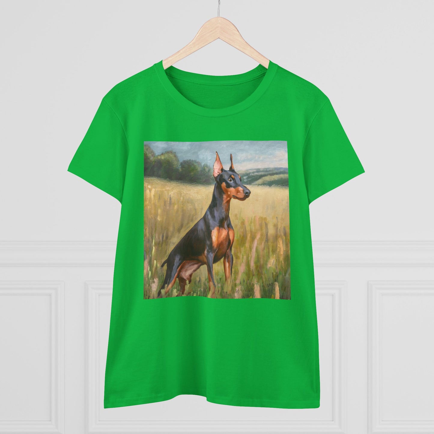 German Pinscher Women's Midweight Cotton Tee