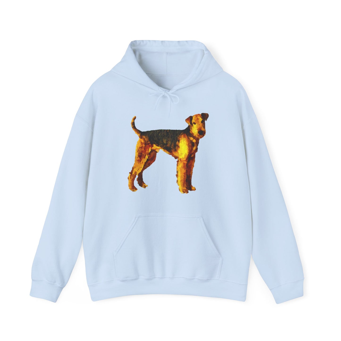 Airedale Terrier 50/50 Hooded Sweatshirt