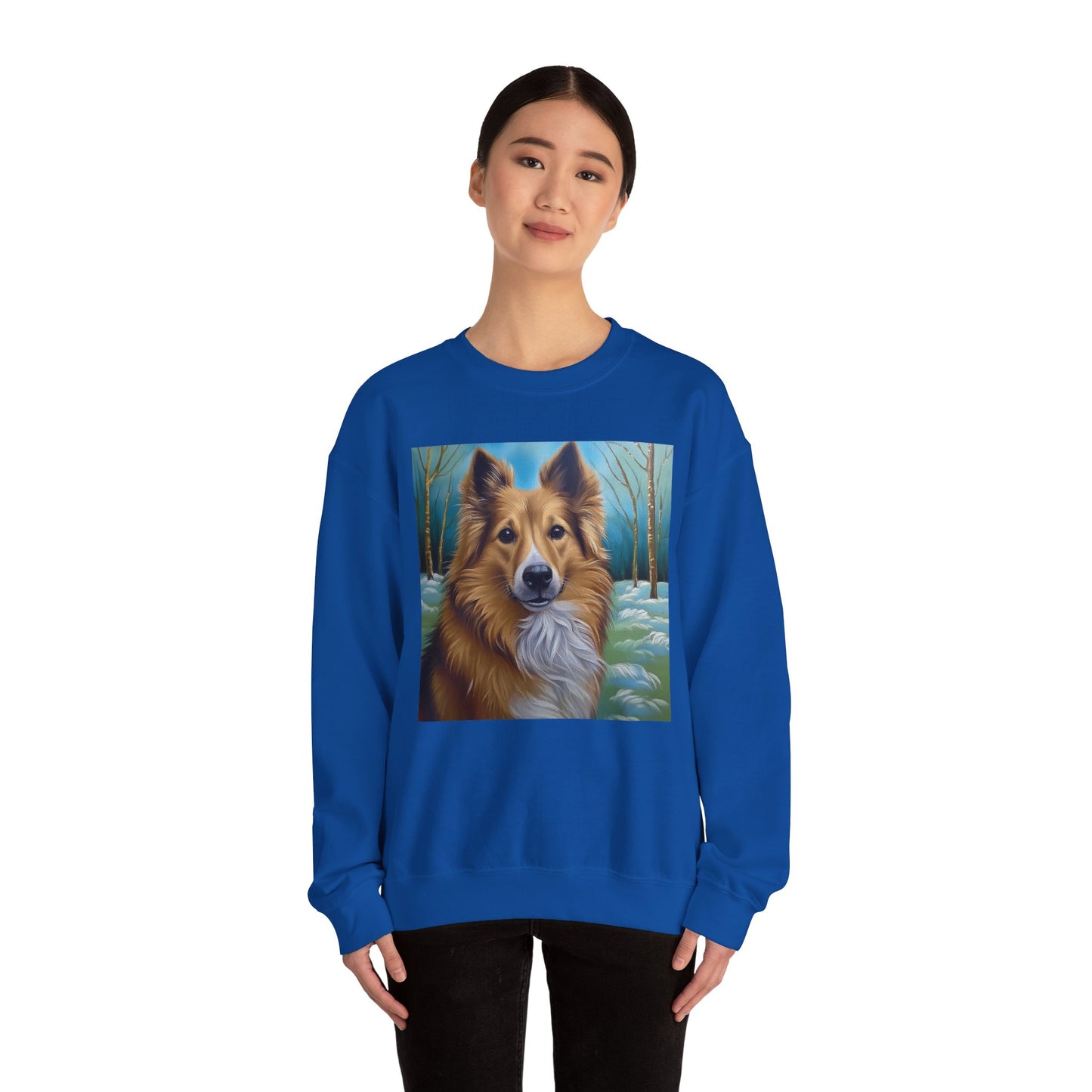 Icelandic Sheepdog #2 Unisex 50/50 Crewneck Sweatshirt
