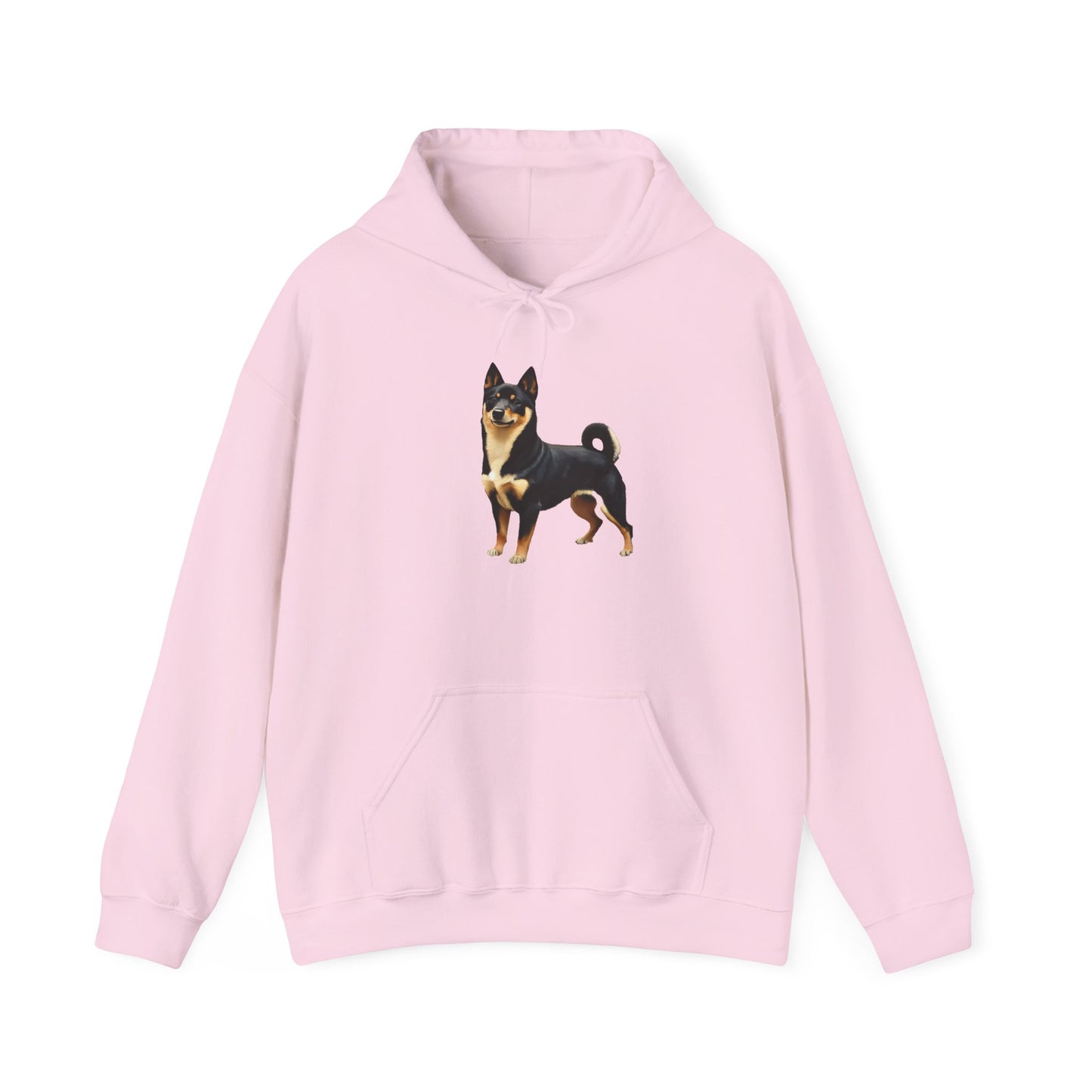 Black & Tan Shiba Inu Unisex 50/50 Hooded Sweatshirt