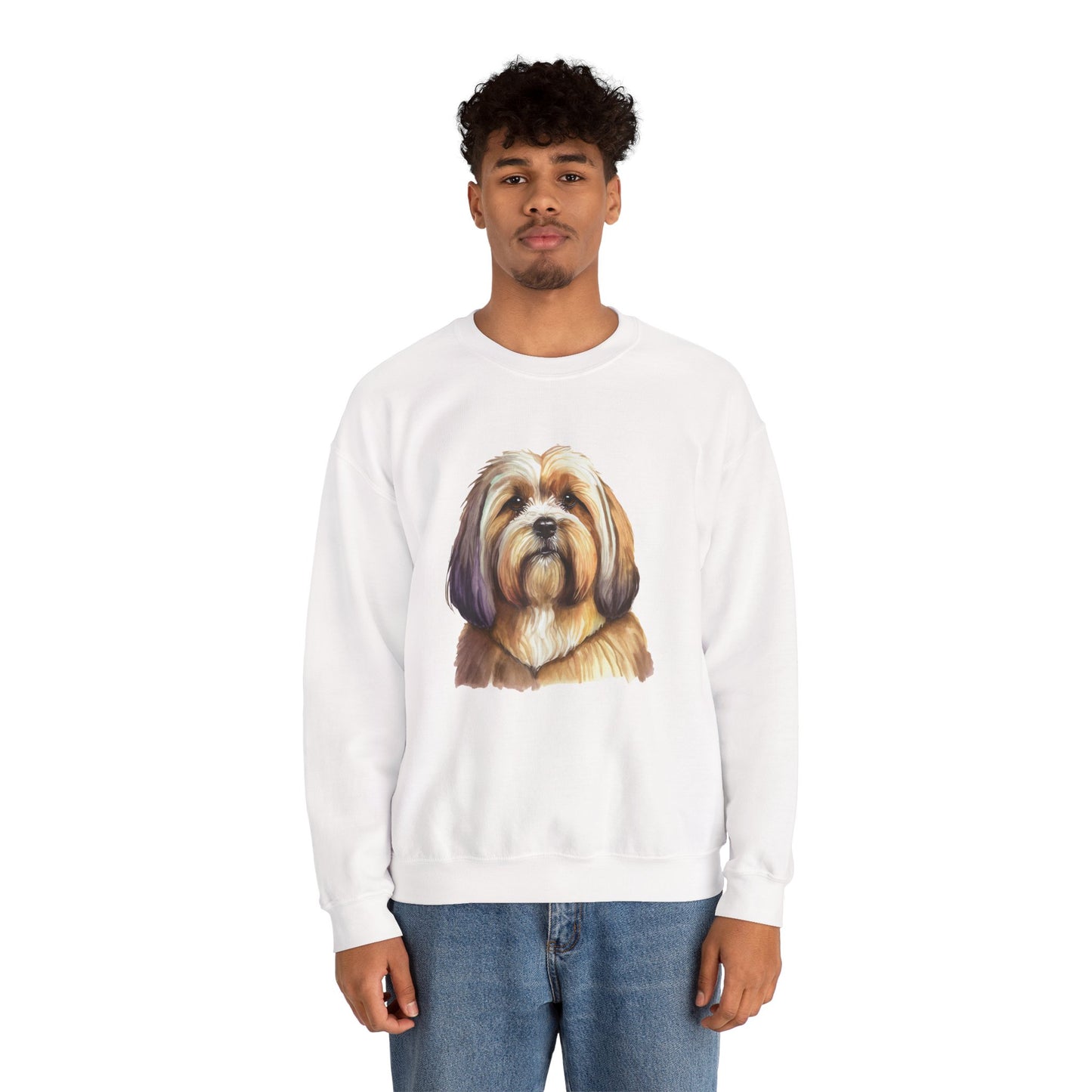 Lhasa Apso Unisex 50/50 Crewneck Sweatshirt