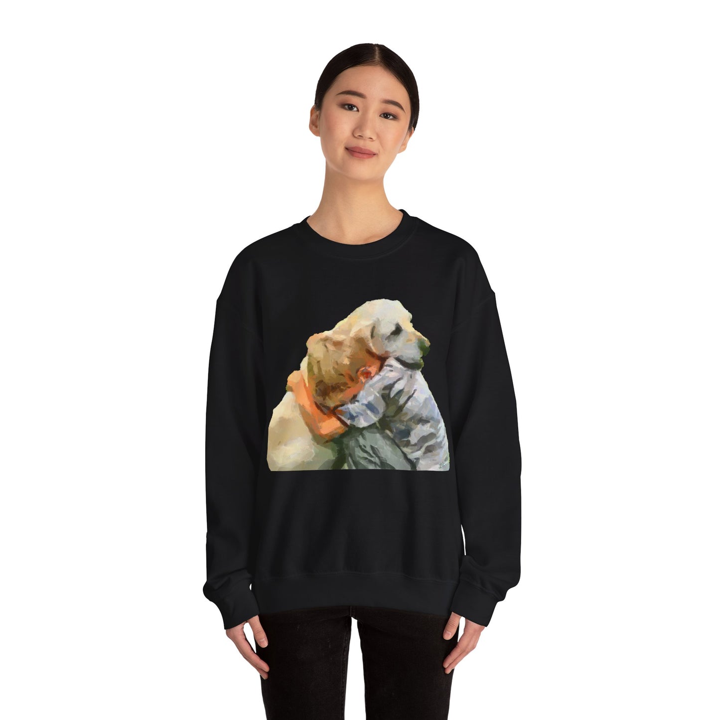 Yellow Labrador Retriever Unisex Crewneck Sweatshirt