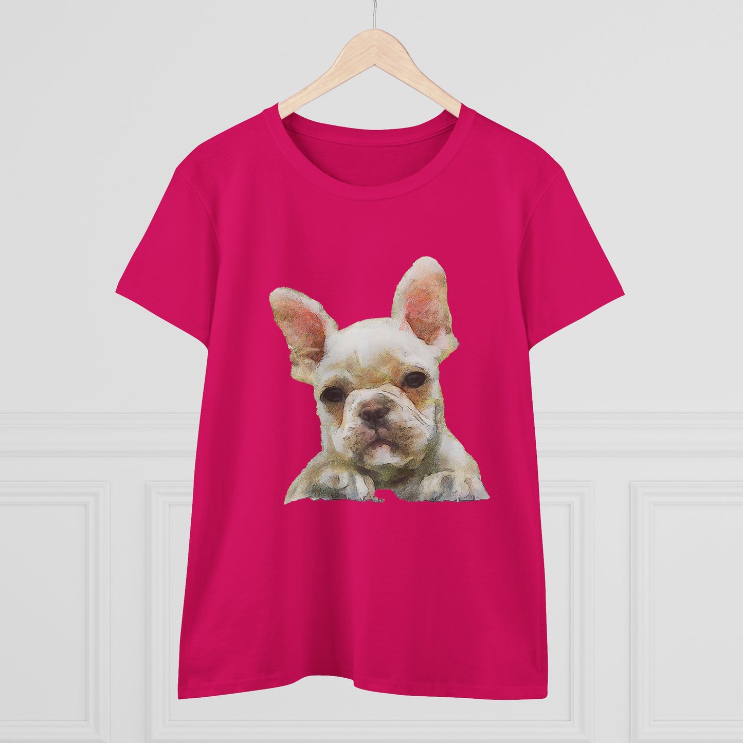 French Bulldog 'Bouvier' Women's Midweight Cotton Tee