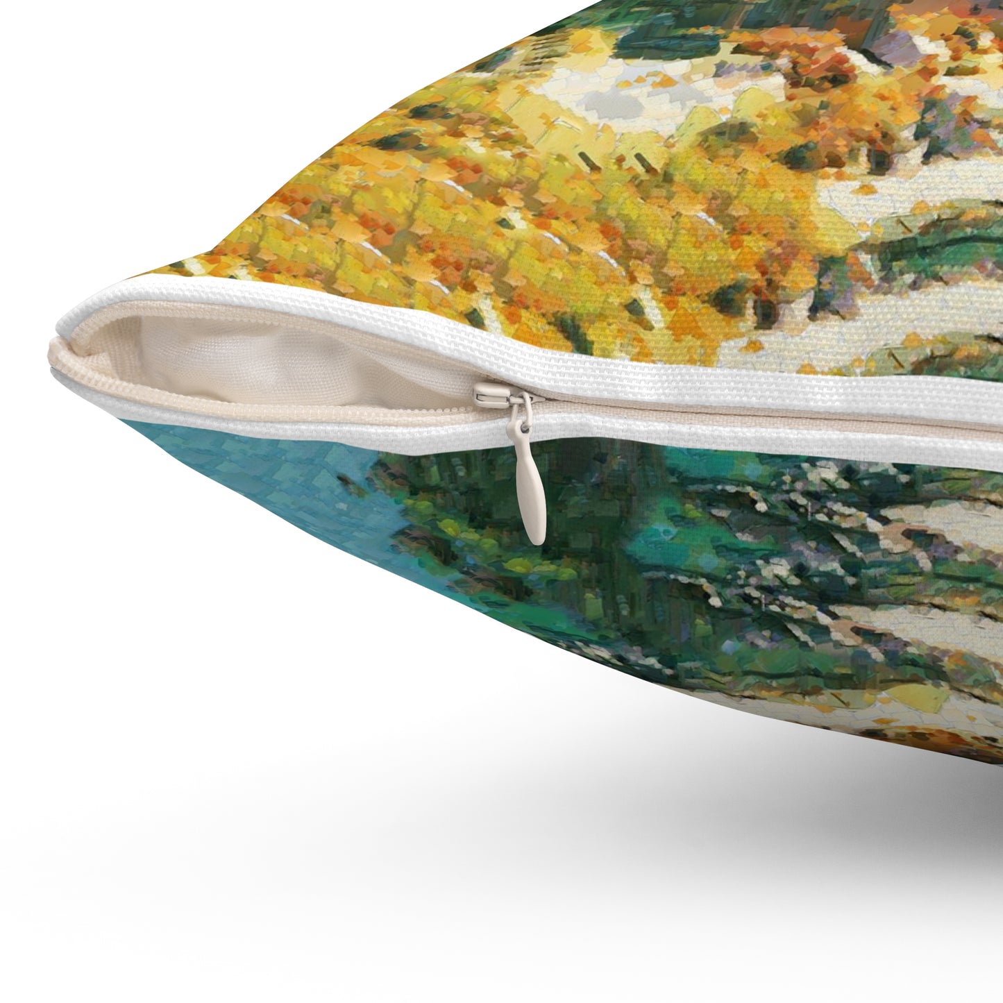 Hydra (Greece) Hillside , Spun Polyester Throw Pillow