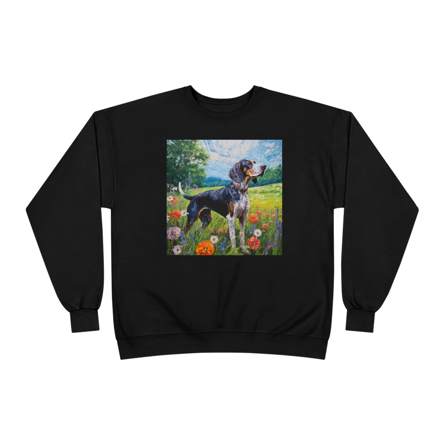 Bluetick Coonhound Unisex Fleece-Lined Crewneck Sweatshirt