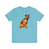 Charming Border Terrier 'Andrew' Soft Cotton Tee