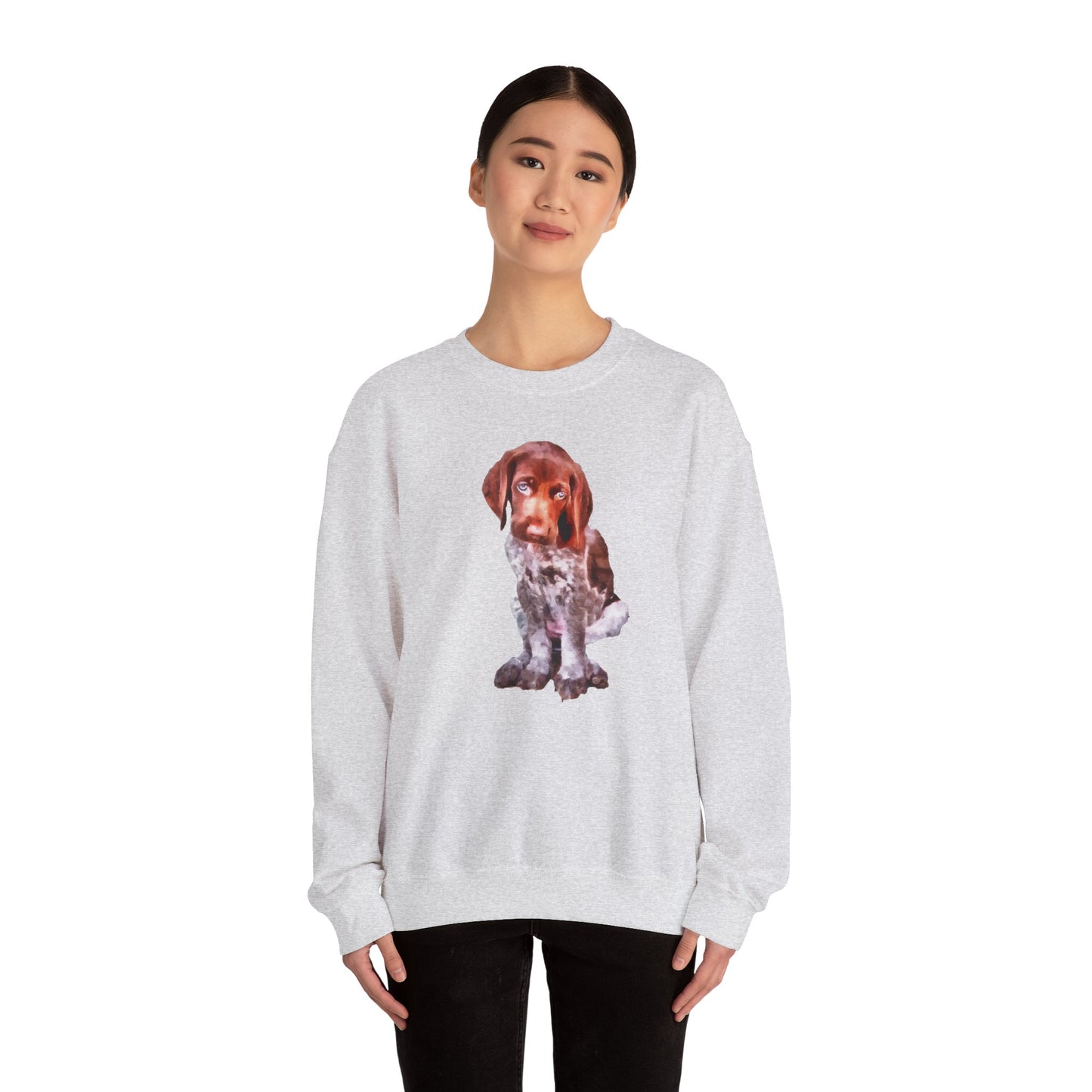 Benny Unisex 50/50 Crewneck Sweatshirt for German Shorthair Pointers
