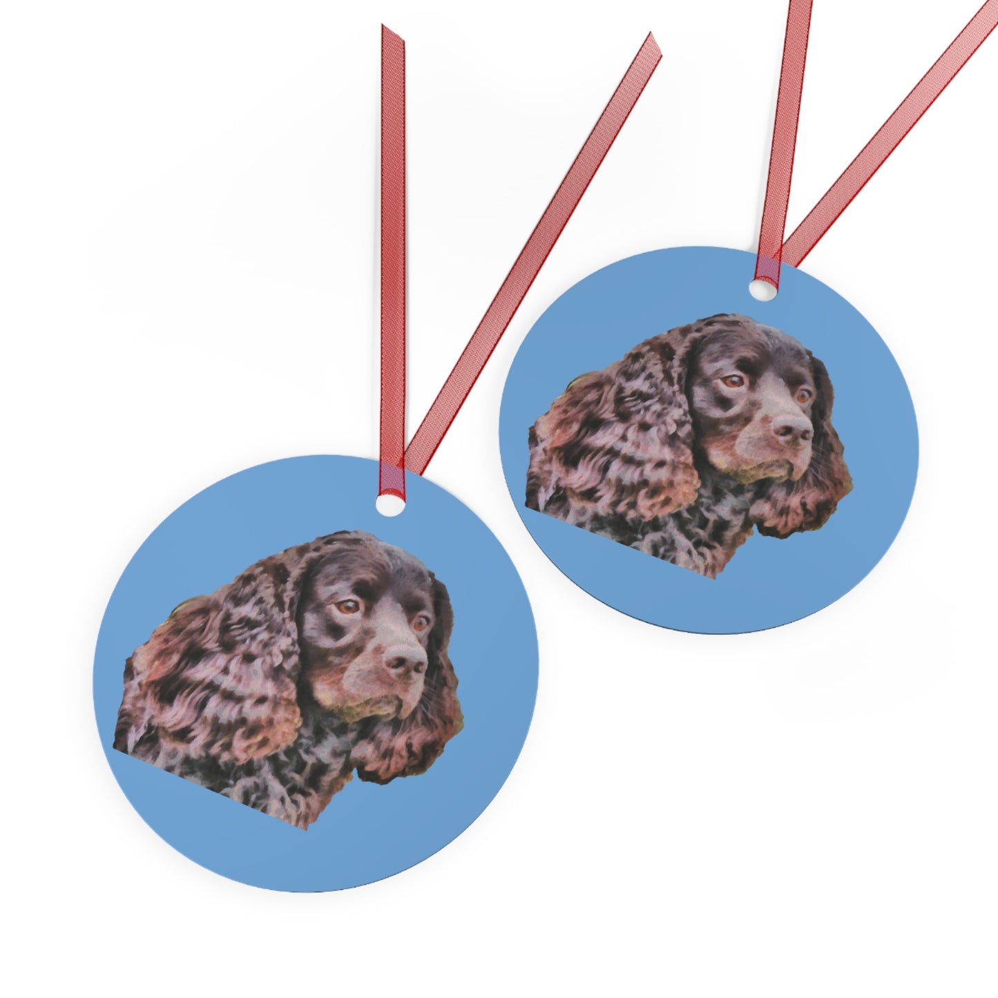 American Water Spaniel Metal Ornaments