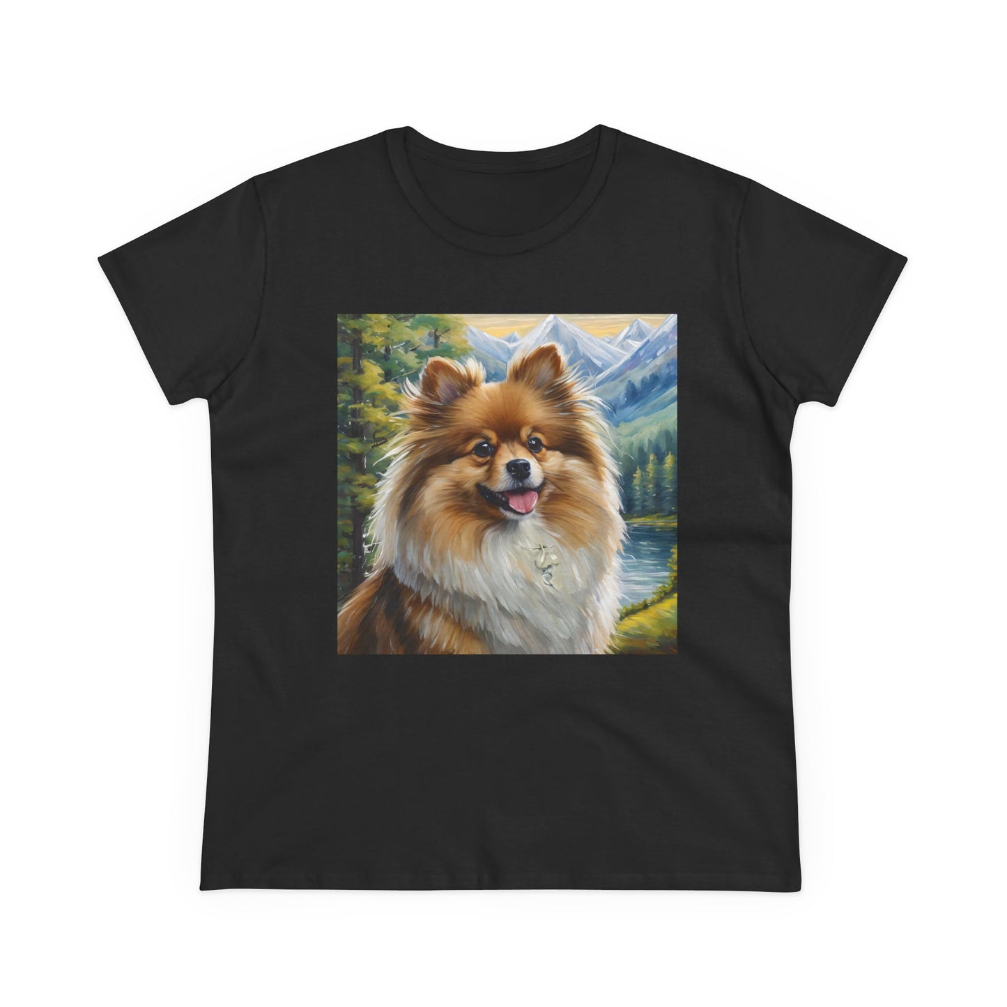 German Spitz Women's Midweight Cotton Tee