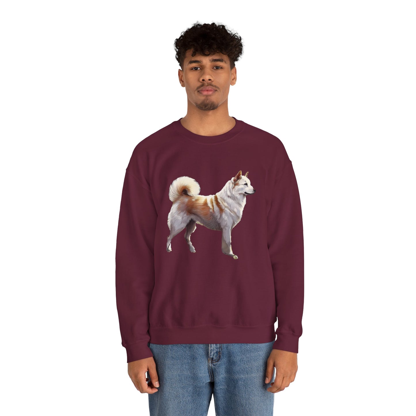 Kishu Ken Unisex 50/50 Crewneck Sweatshirt