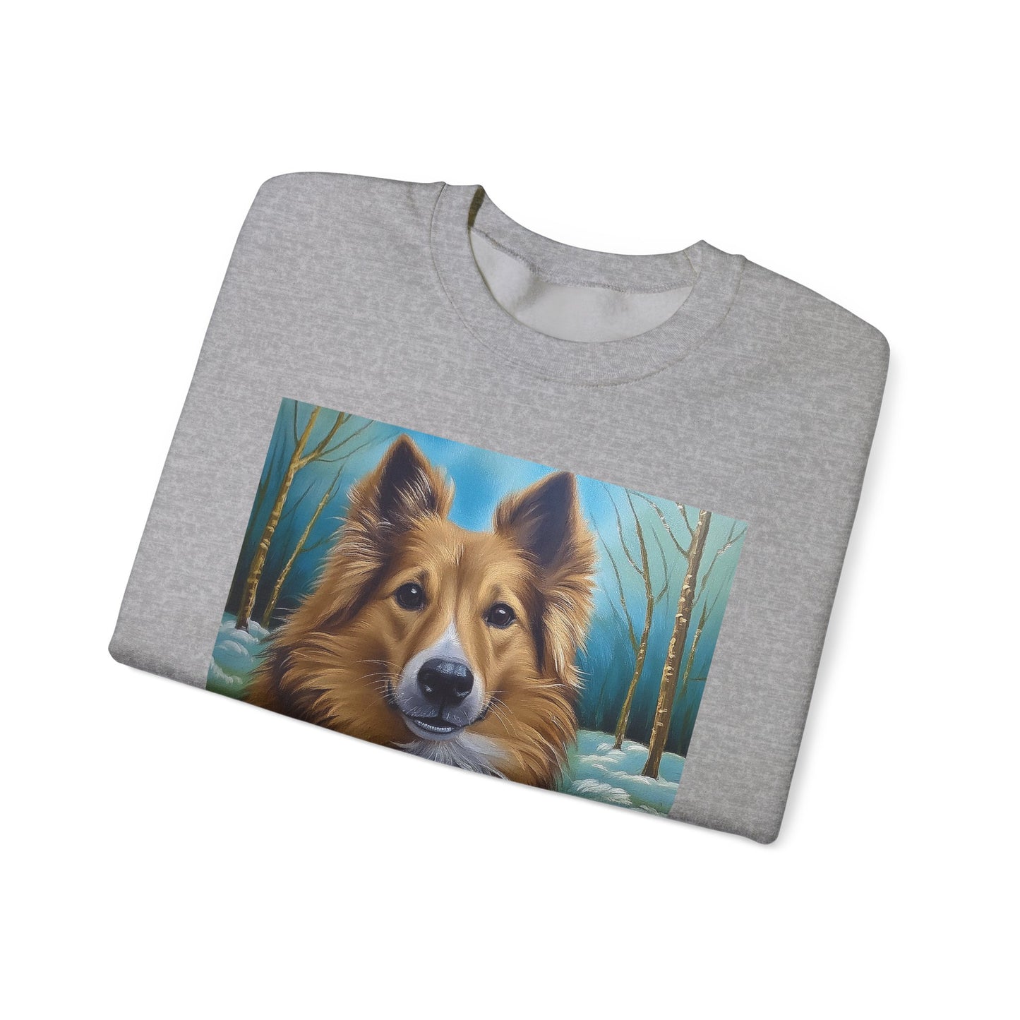 Icelandic Sheepdog #2 Unisex 50/50 Crewneck Sweatshirt