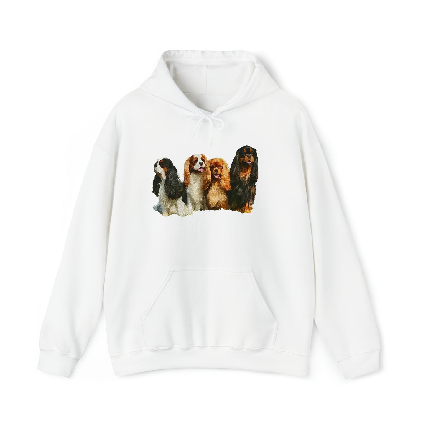 King Charles Spaniels 'Cavalier Club' Unisex 50/50 Hoodie