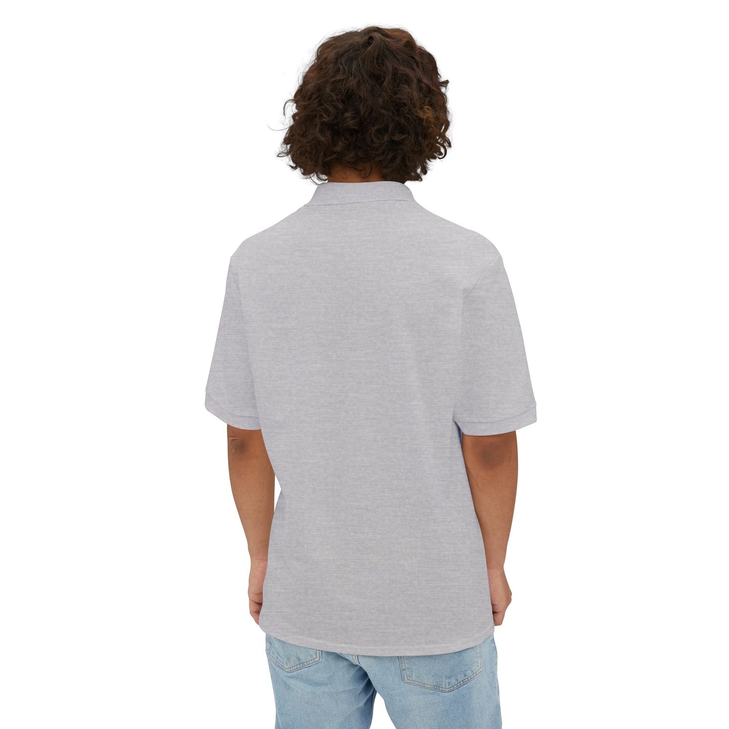 Wirehaired Pointing Griffon Men's Piqué Polo Shirt