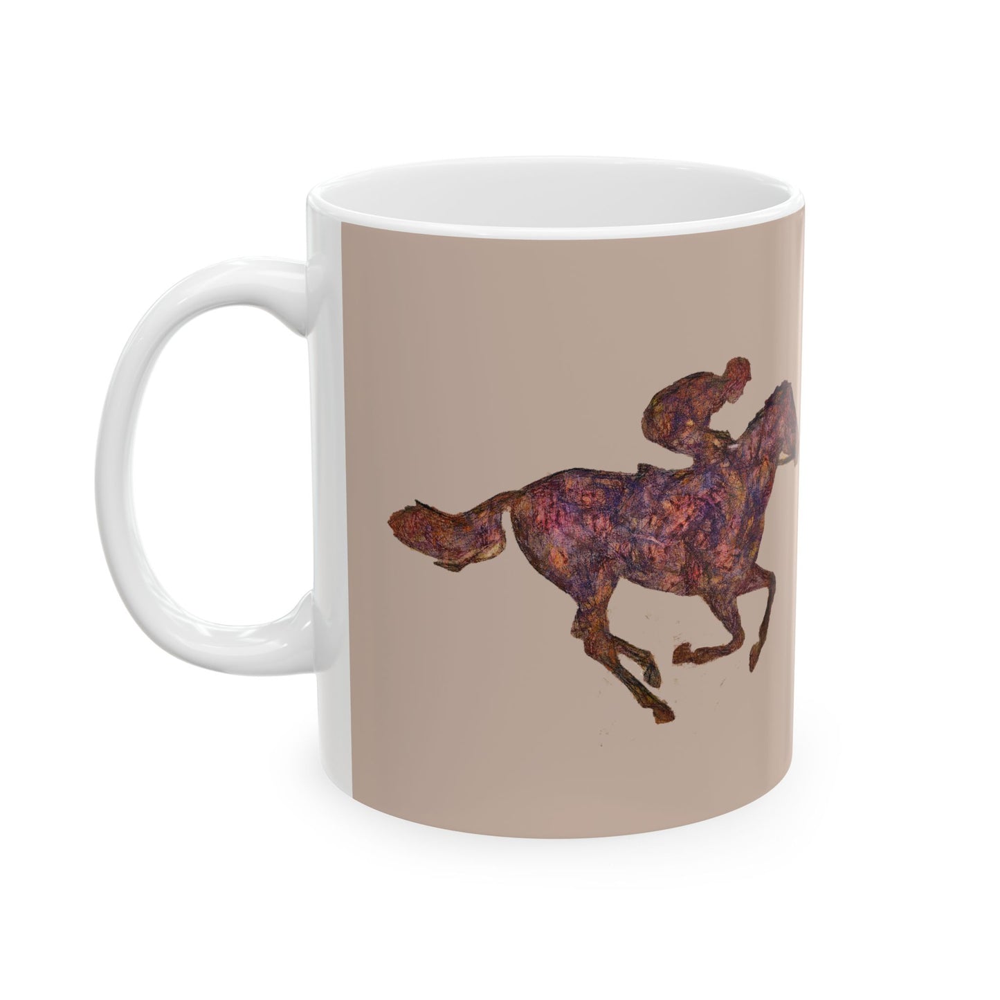 Race Horse Ceramic Mug 11oz