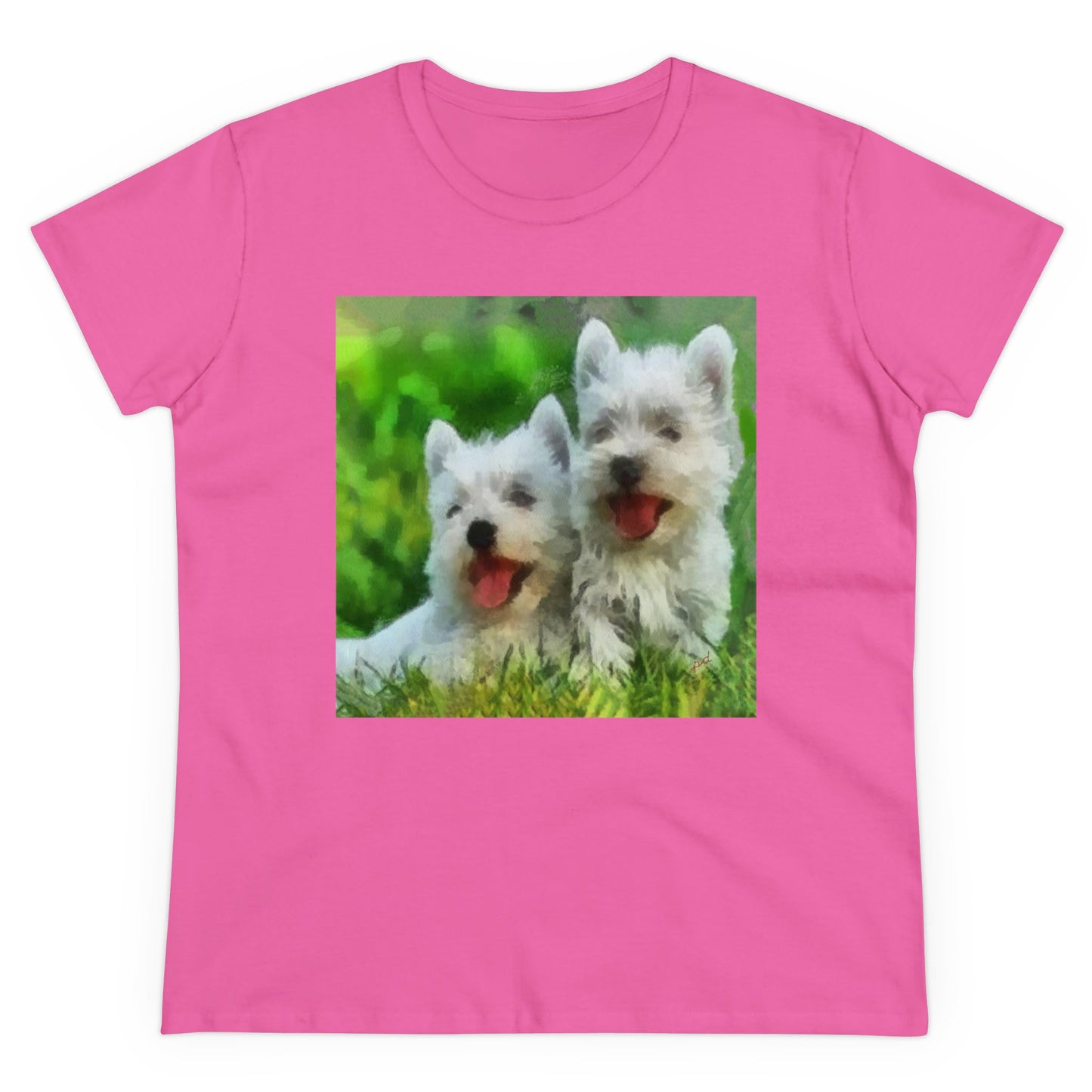 Charming West Highland Terrier Women's Midweight Cotton Tee