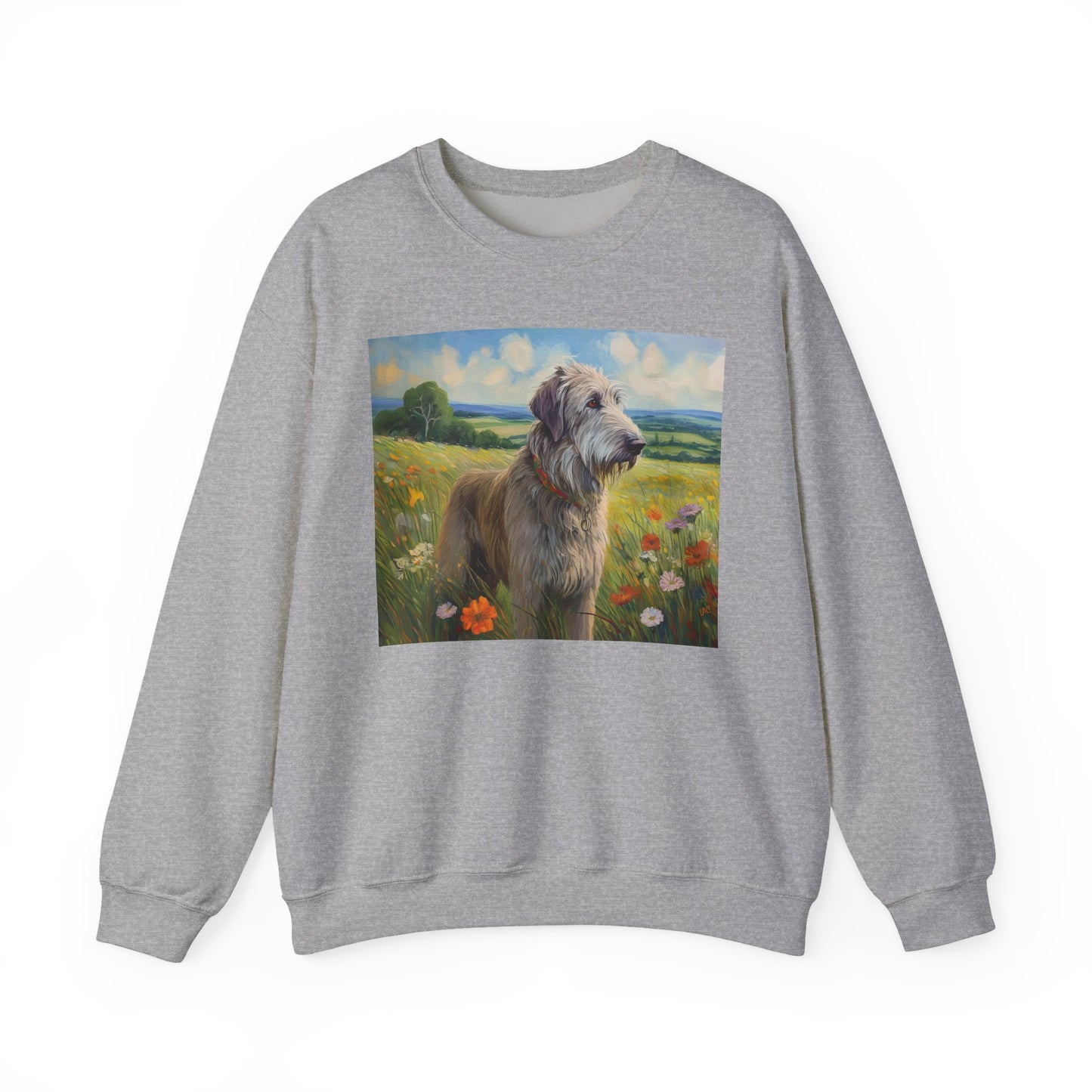 Irish Wolfhound Unisex 50/50 Crewneck Sweatshirt