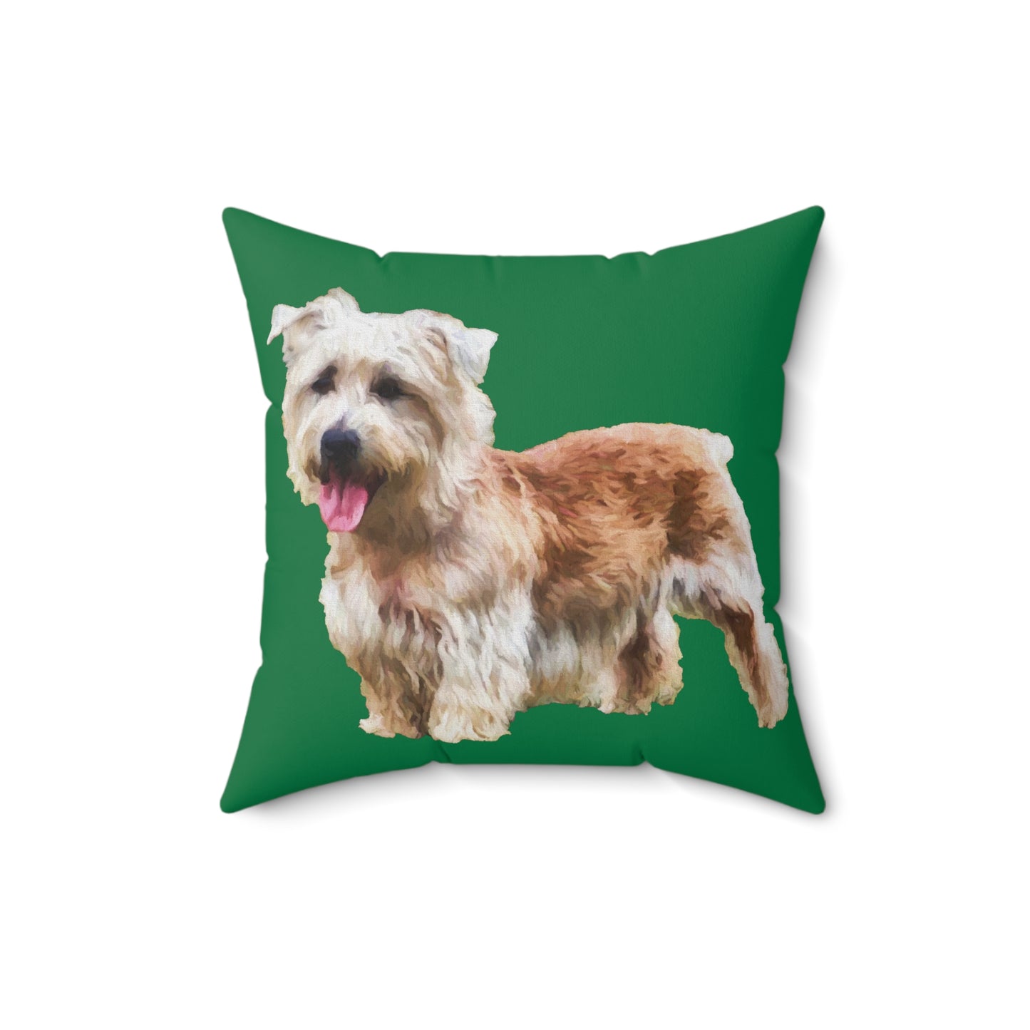 Glen of Imaal Terrier Spun Polyester Throw Pillow