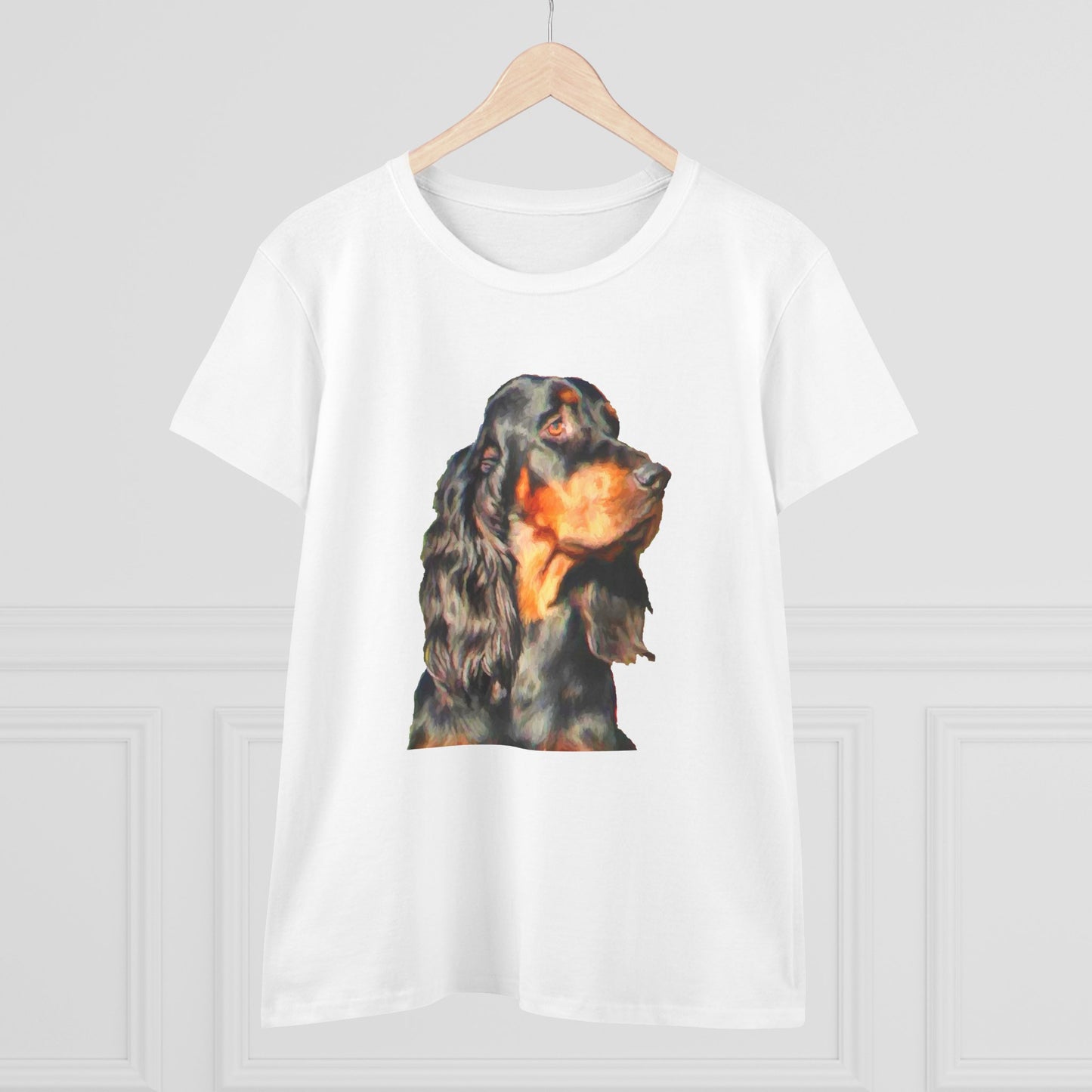 Gordon Setter 'Angus' Women's Midweight Cotton Tee