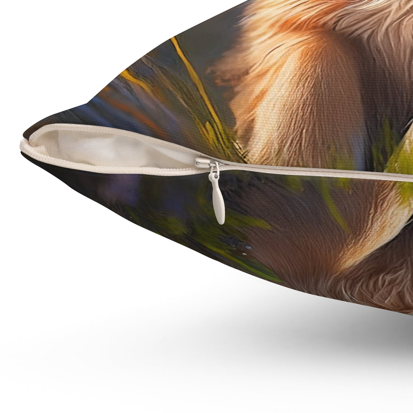 Brussels Griffon Spun Polyester Throw Pillow