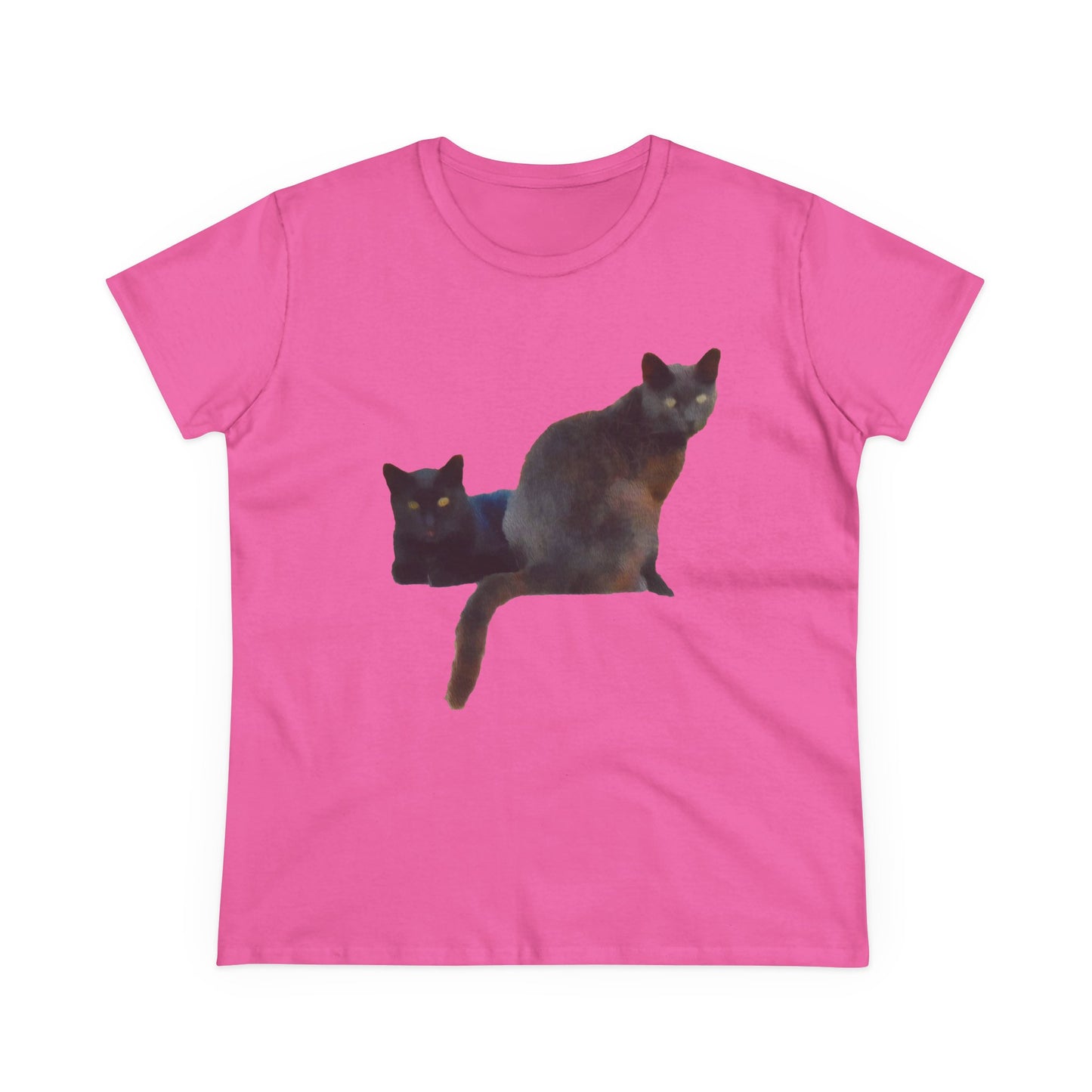Cats of Greece 'Sifnos Sisters' Women's Midweight Cotton Tee