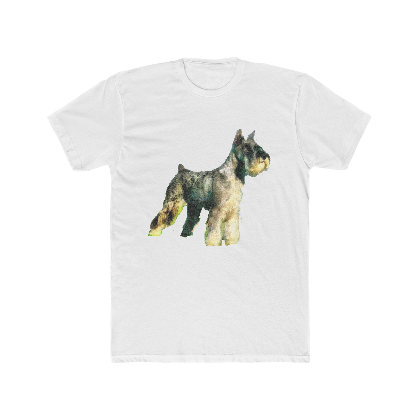 Schnauzer -- Men's Fitted Cotton Crew Tee