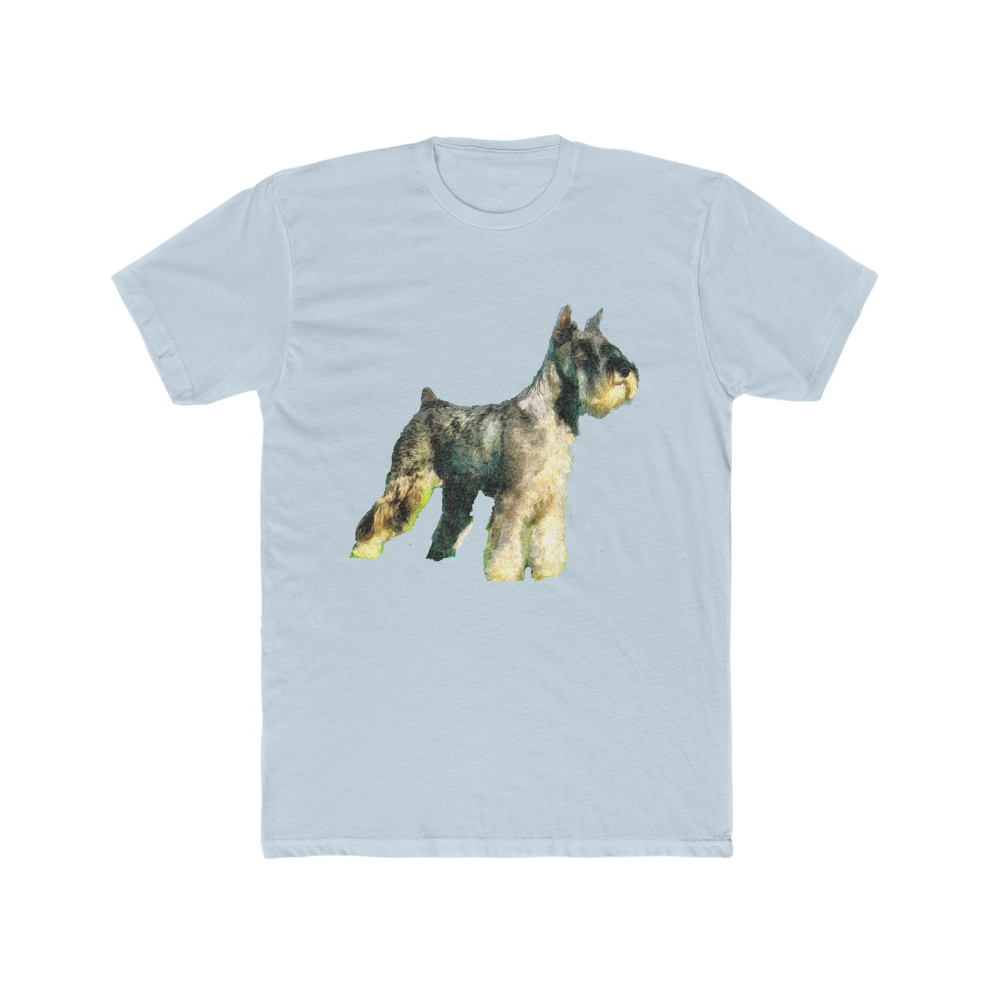 Schnauzer -- Men's Fitted Cotton Crew Tee