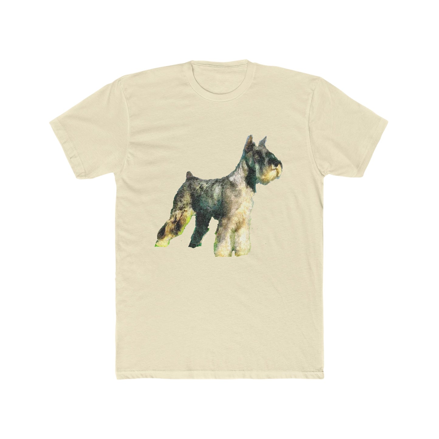 Schnauzer -- Men's Fitted Cotton Crew Tee