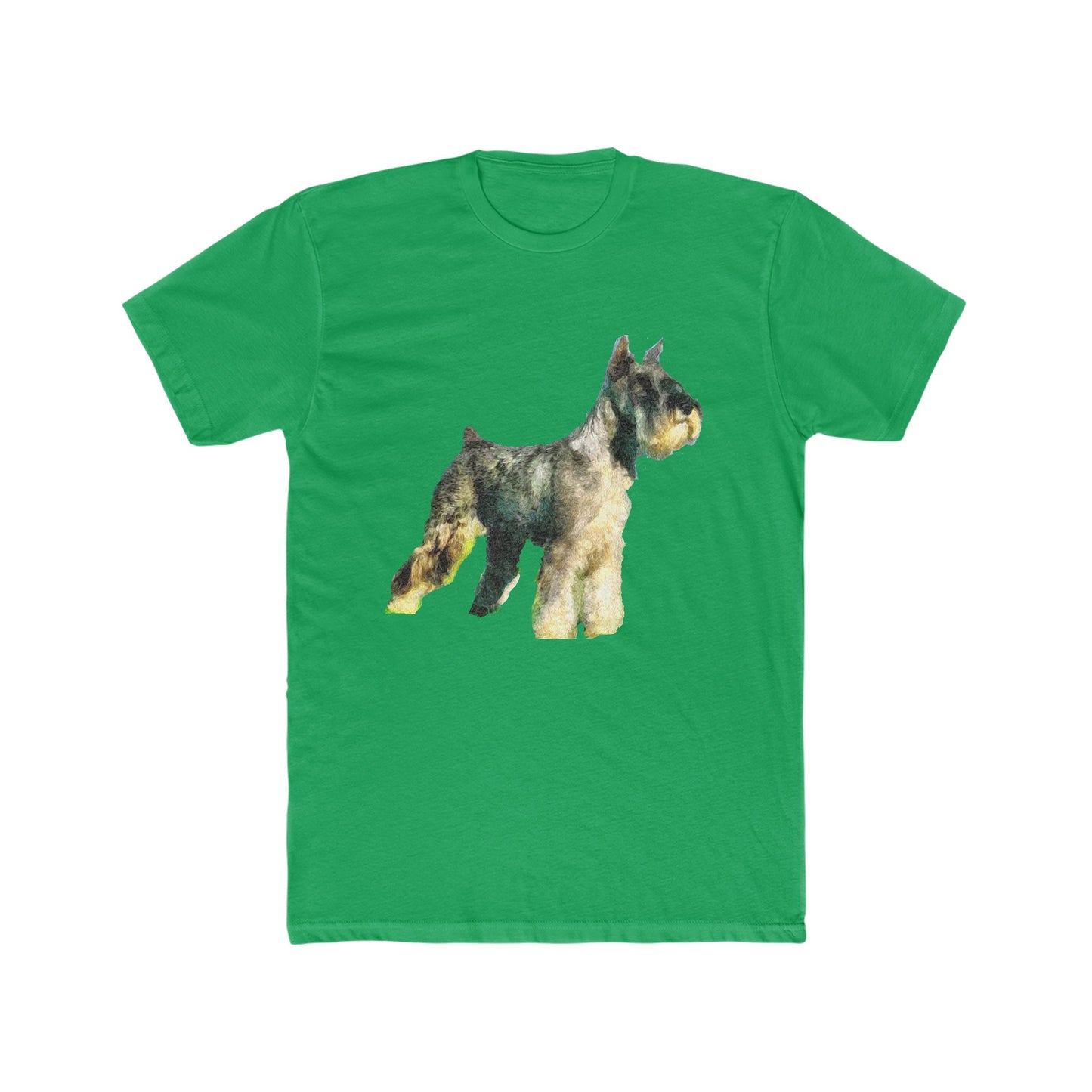 Schnauzer -- Men's Fitted Cotton Crew Tee