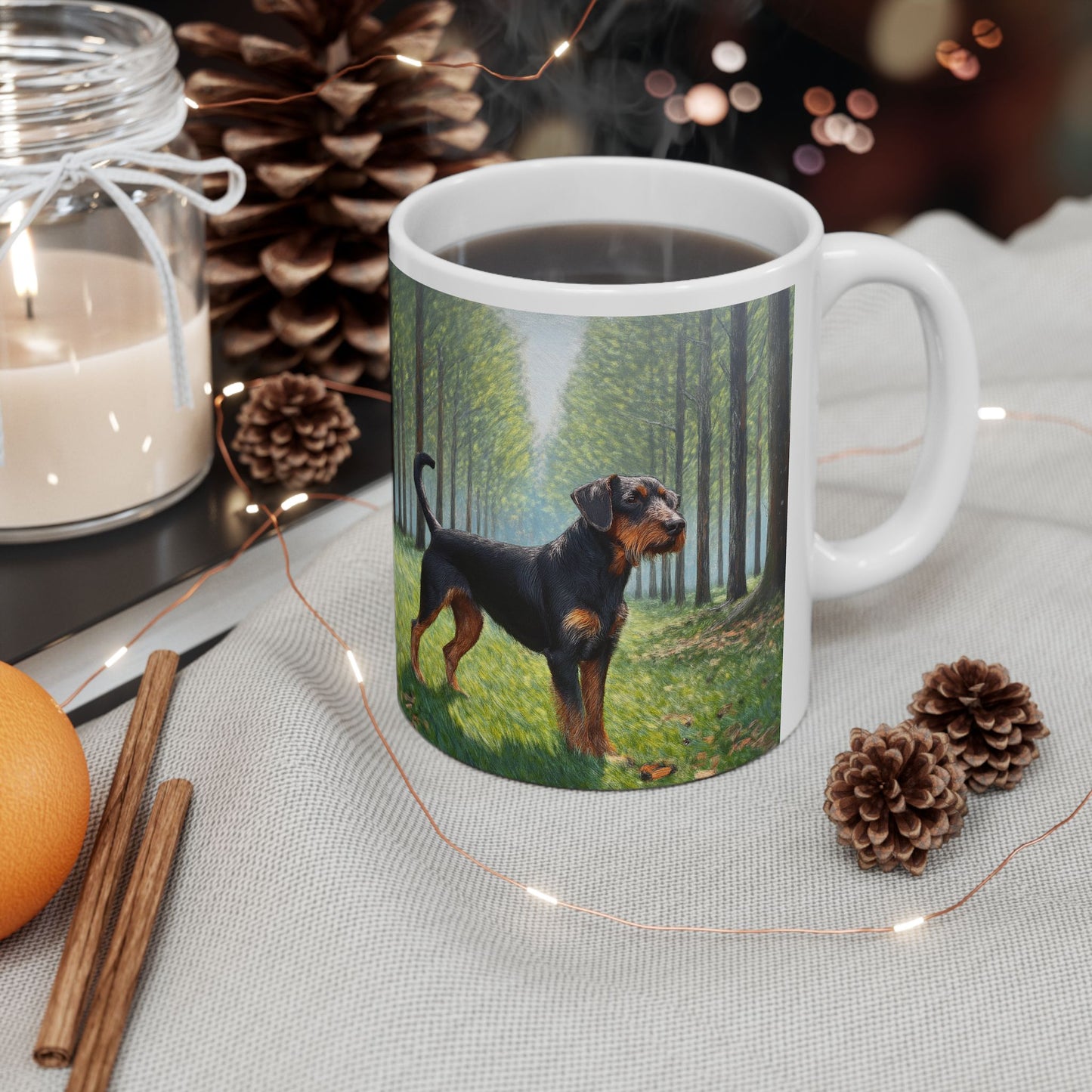 Deutscher Jagdterrier Custom Ceramic Mug