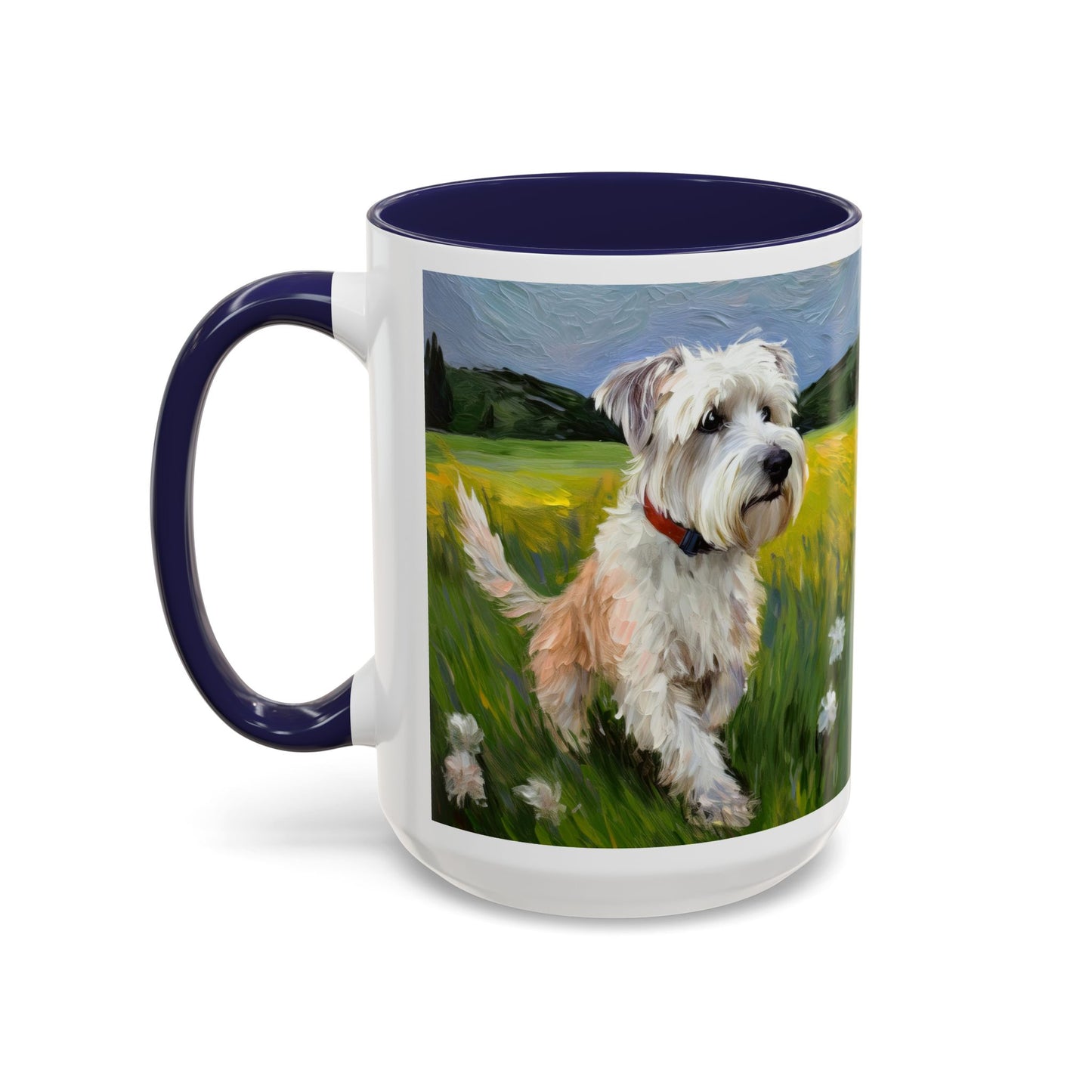 Dandie Dinmont Terrier - Ceramic Accent Coffee Mug - 2 Sizes