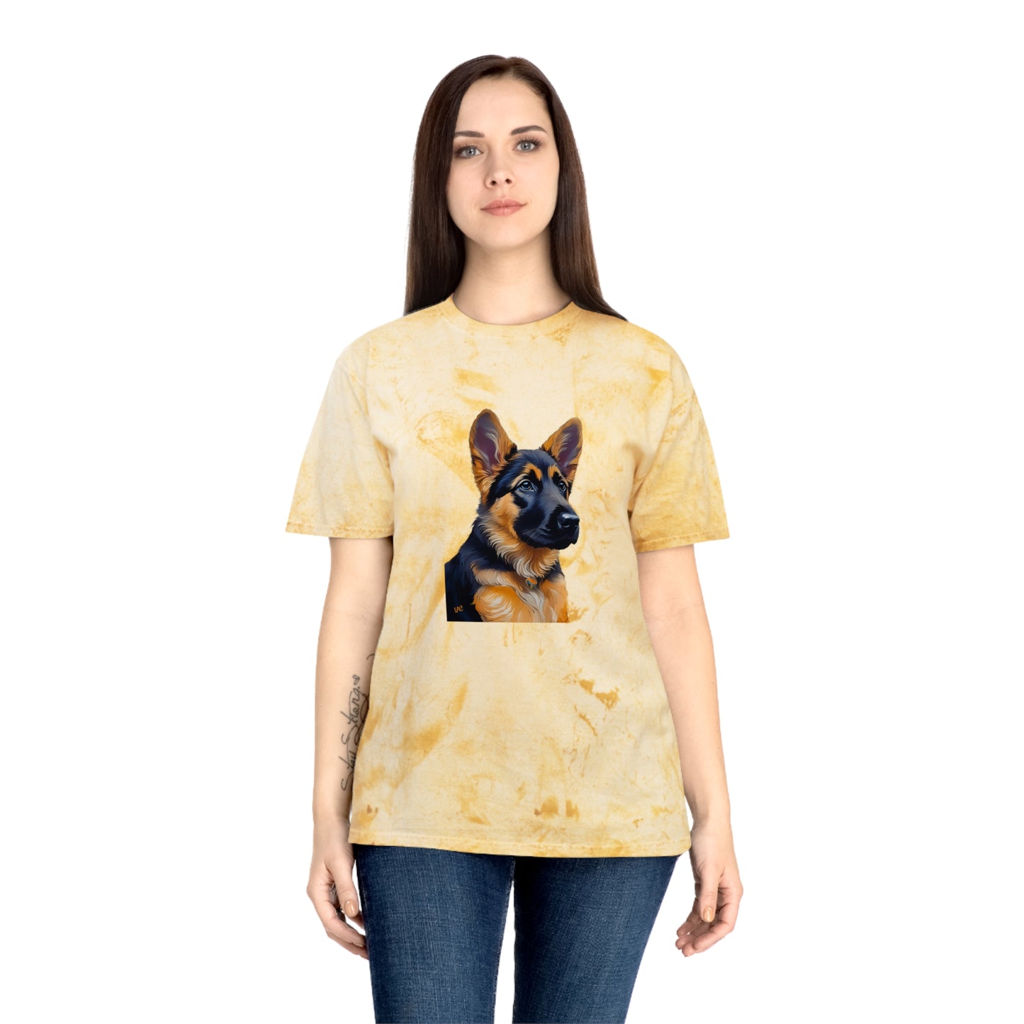German Shepherd Puppy Unisex Color Blast T-Shirt