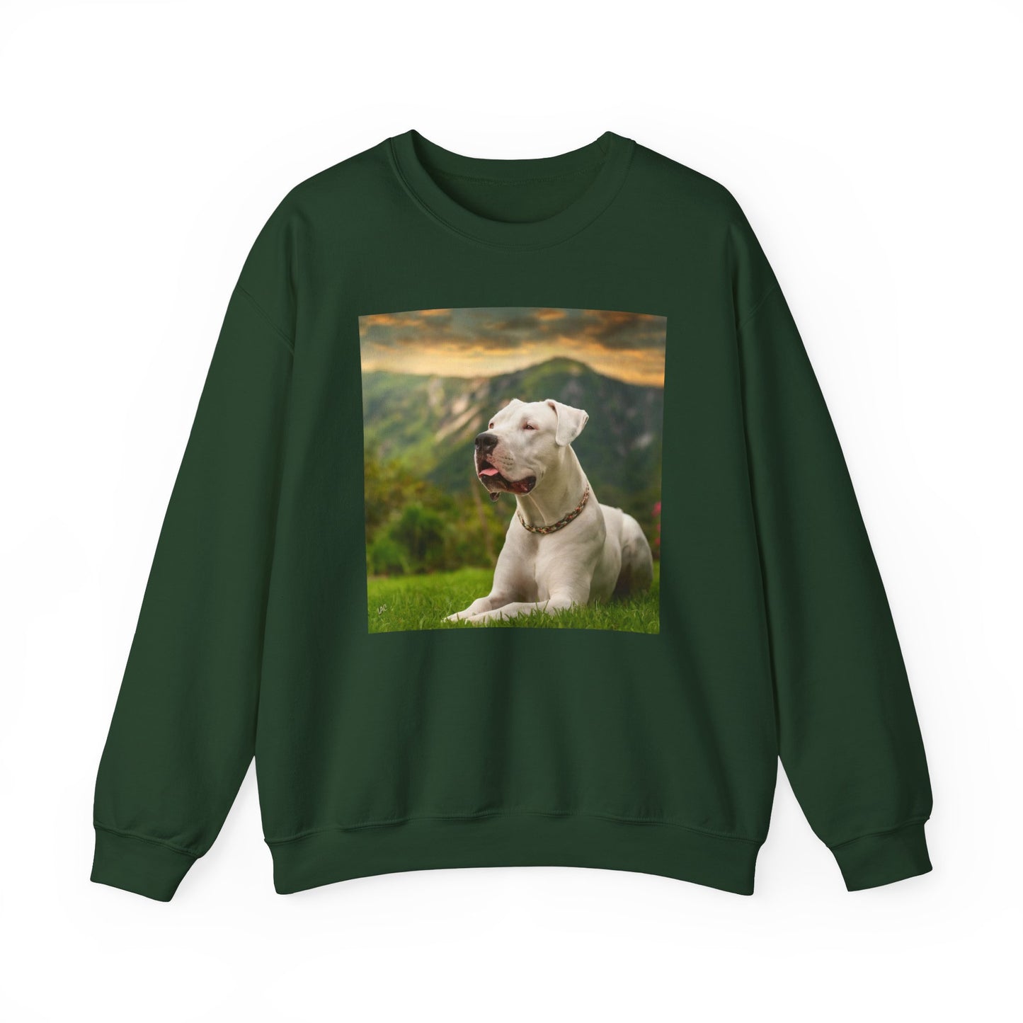 Dogo Argentino 50/50 Crewneck Sweatshirt