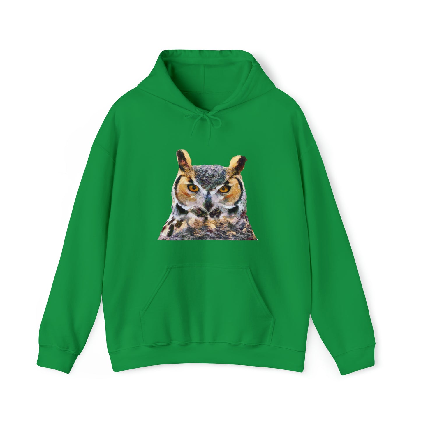 Great Horned Owl 'Hooty' Unisex 50-50 Hoodie