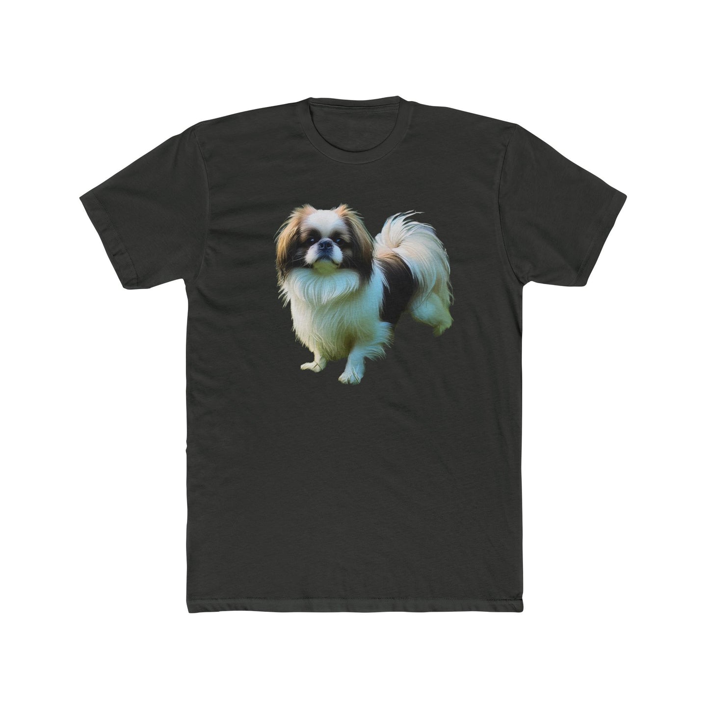 Japanese Chin Men's Fitted Cotton Crew Tee