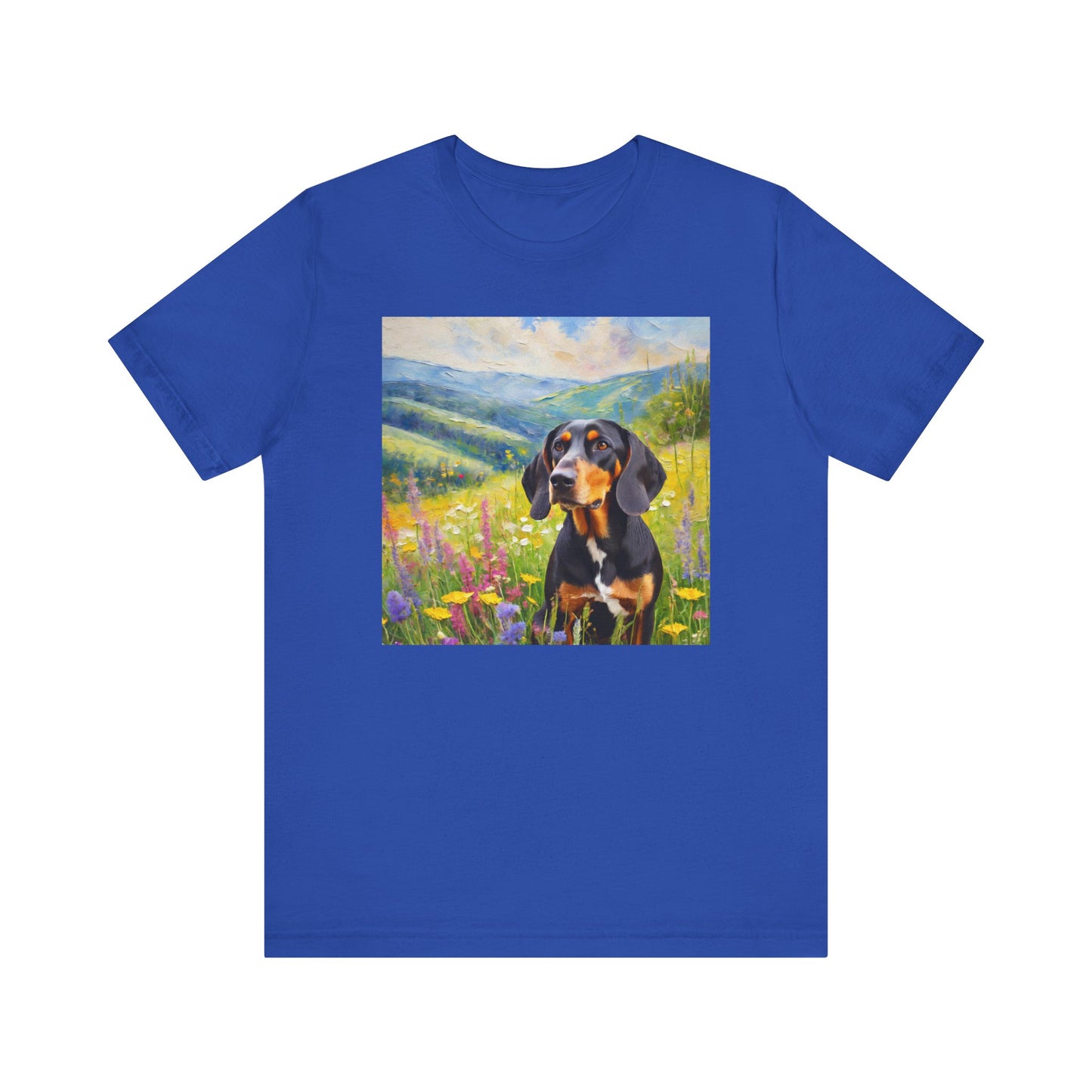 Black & Tan Coonhound Unisex Jersey Short Sleeve Tee