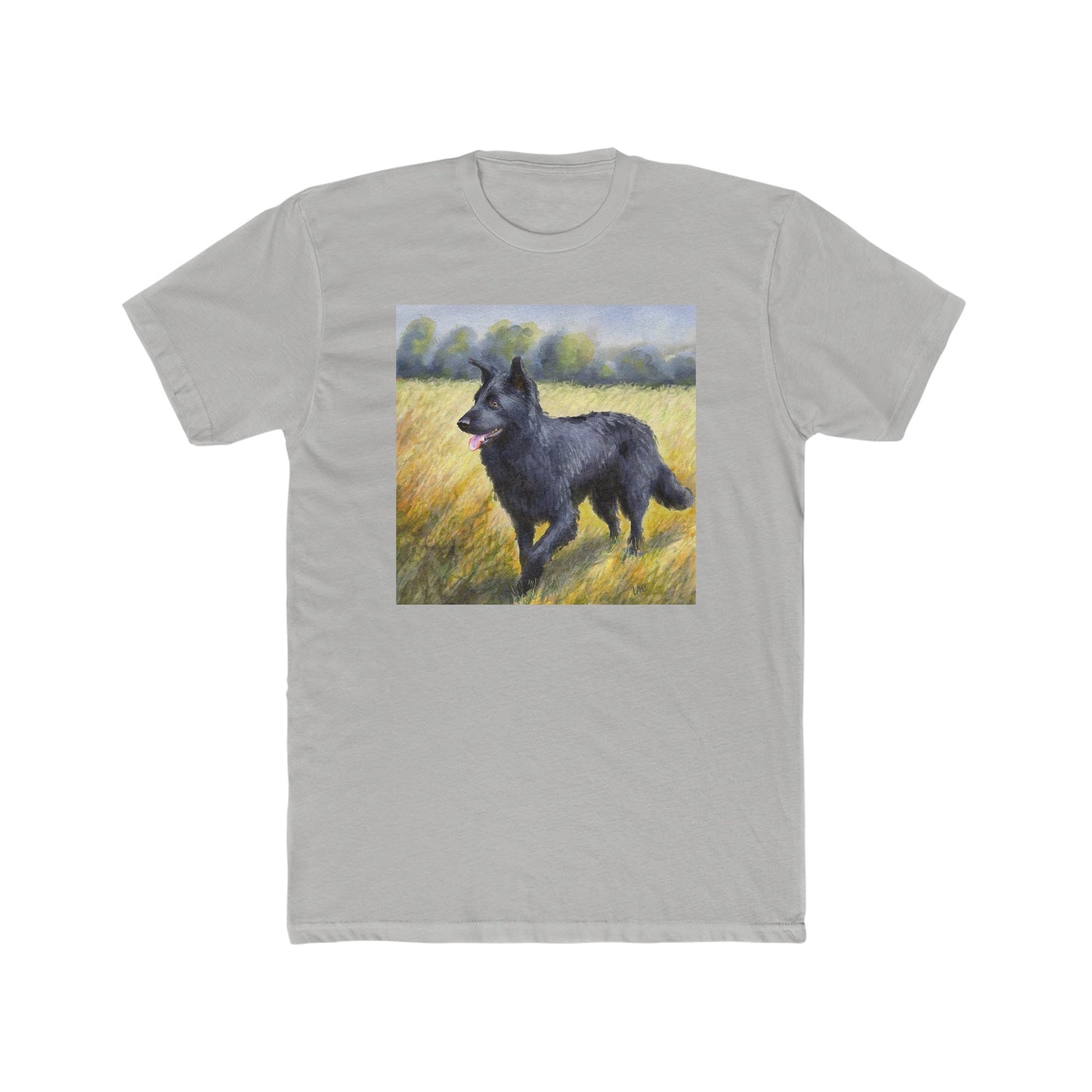 Mudi -- Men's Fitted Cotton Crew Tee