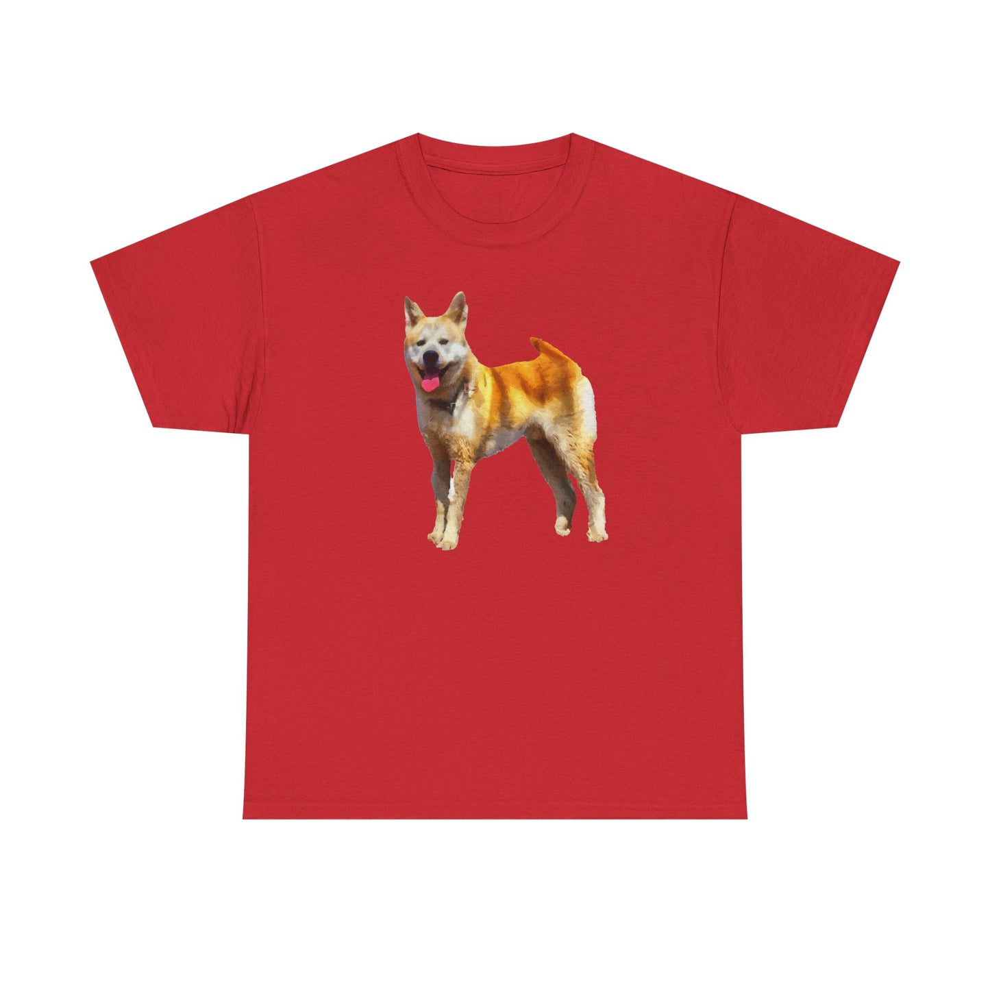 Akita Unisex Heavy Cotton Tee - An Artful Statement of Style