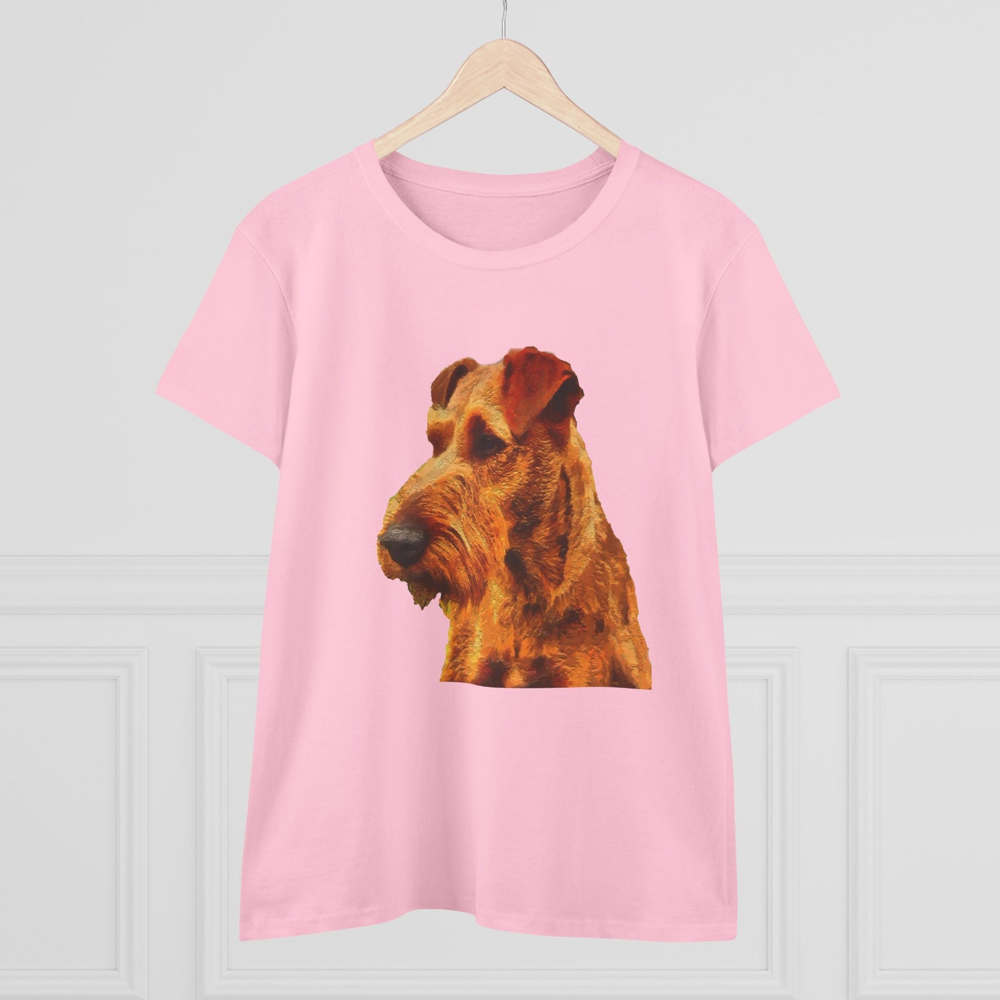 Irish Terrier 'Jocko' Women's Midweight Cotton Tee